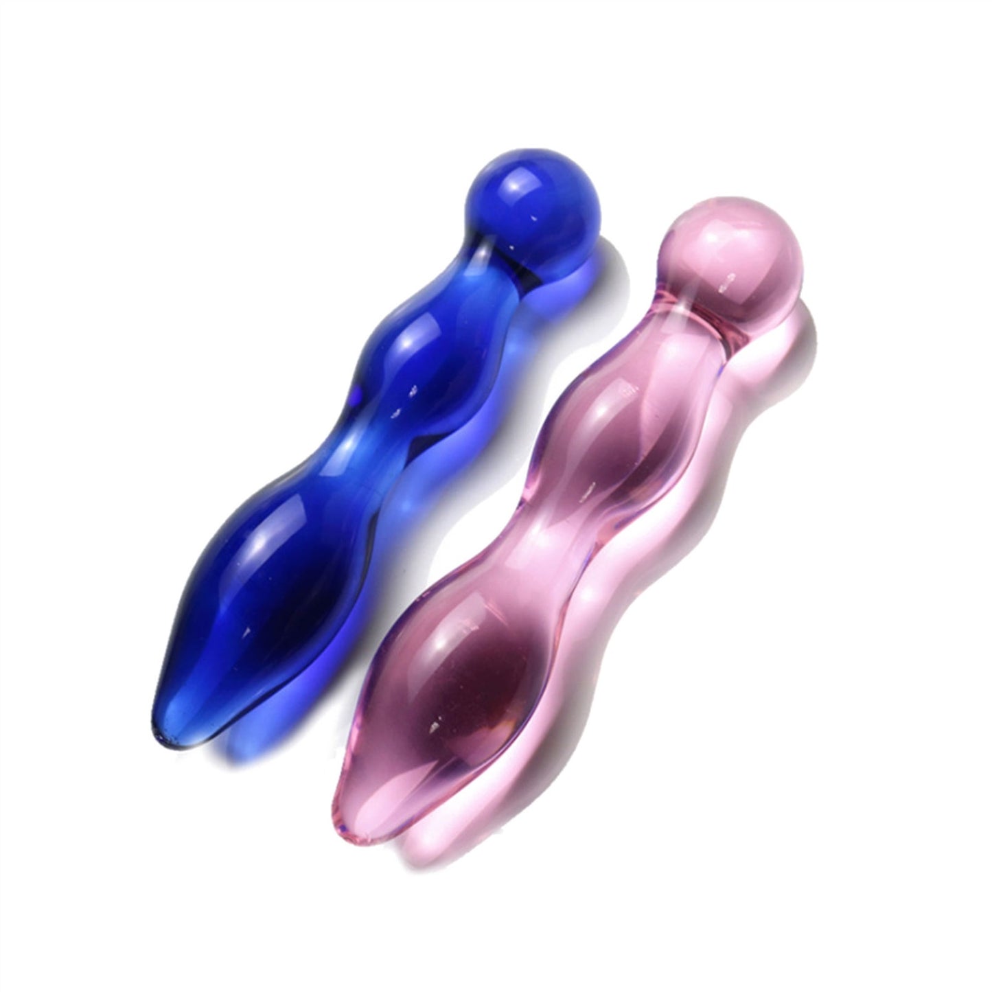 Crystal Glass Adult Toy Metal Anal Plug Ring For C
