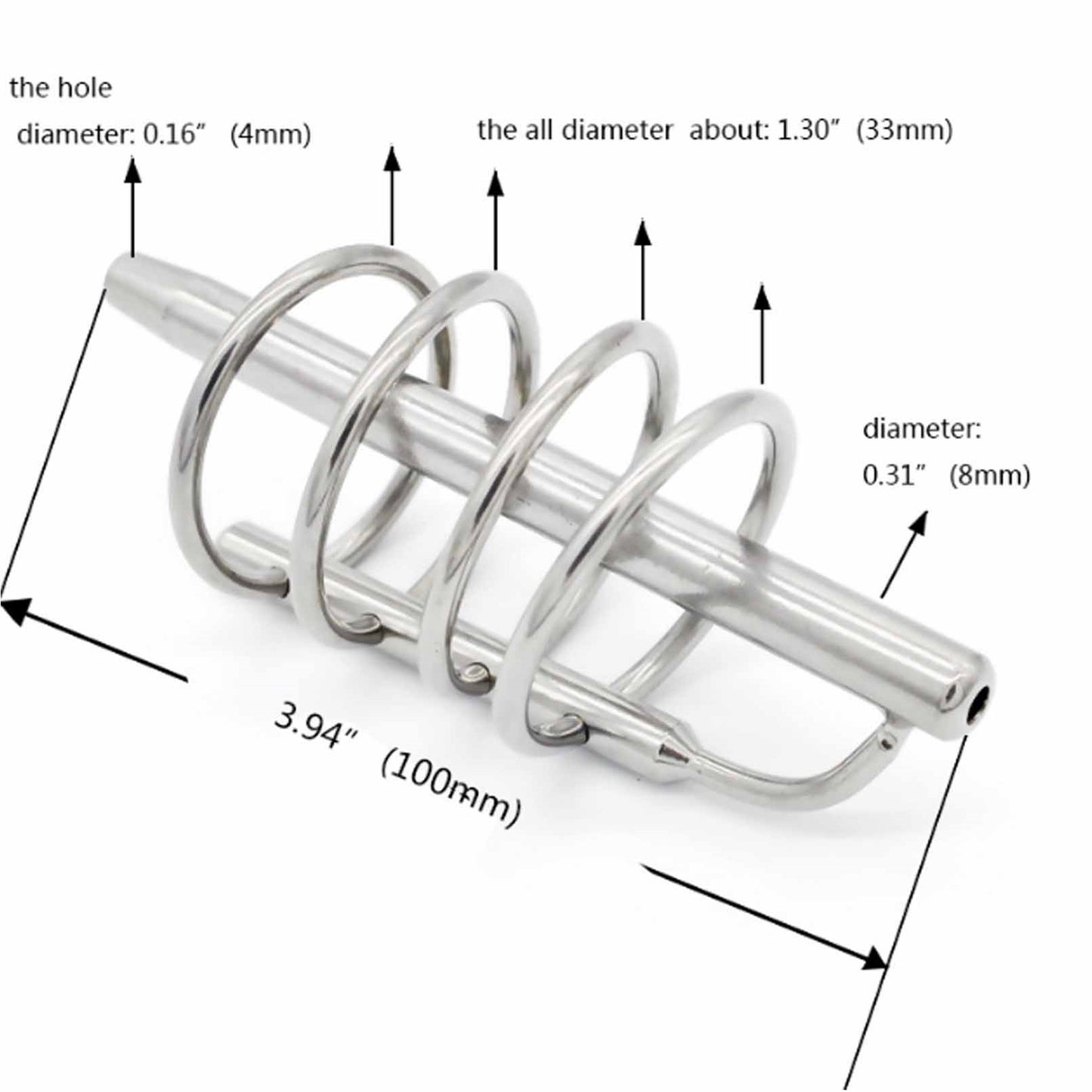 Stainless Steel Penis Plug Catheters Sounds Urethr