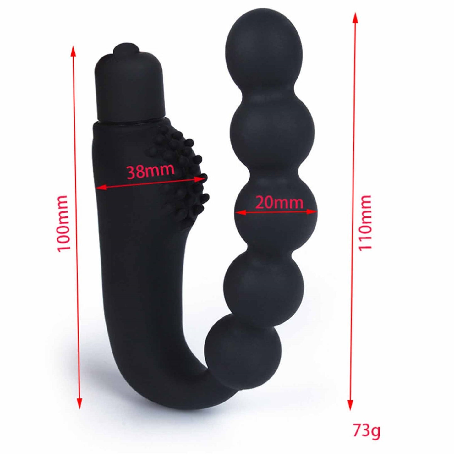 Butt Plug Anal Sex Toys with Penis Ring & Anal Bea