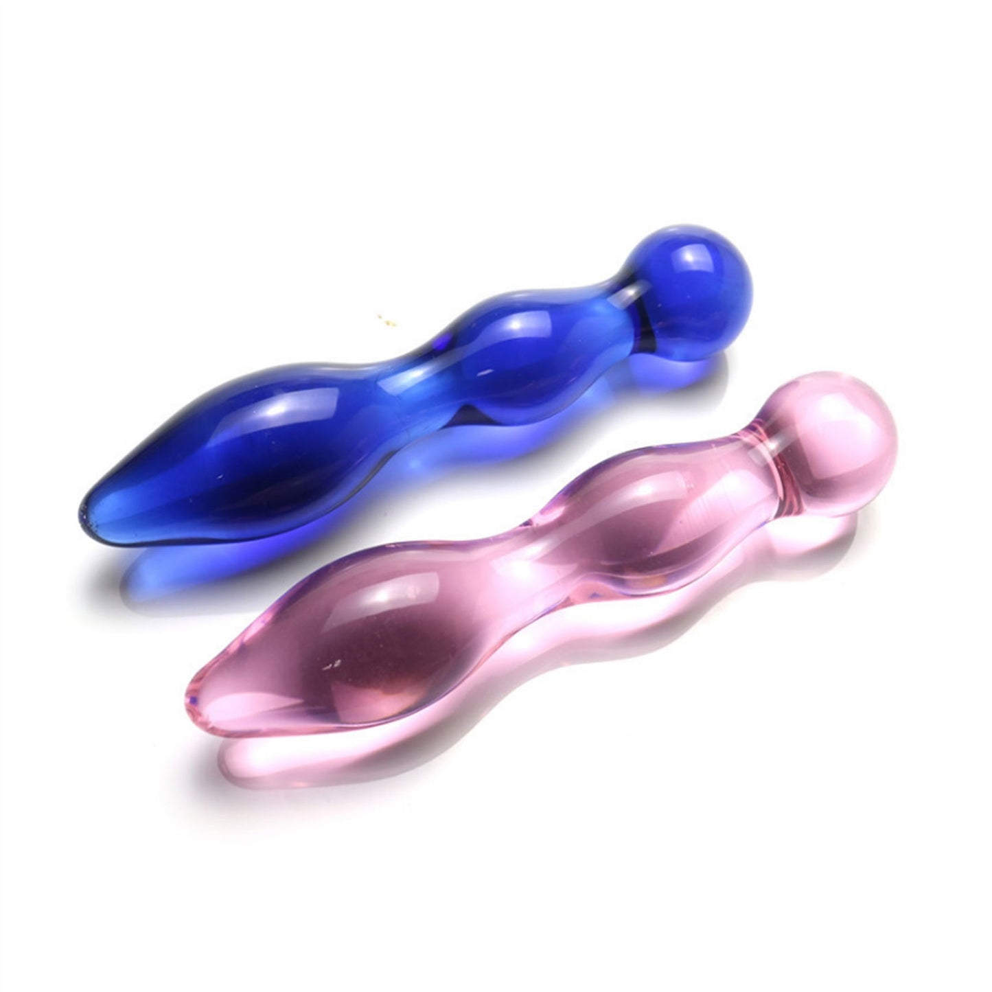 Crystal Glass Adult Toy Metal Anal Plug Ring For C
