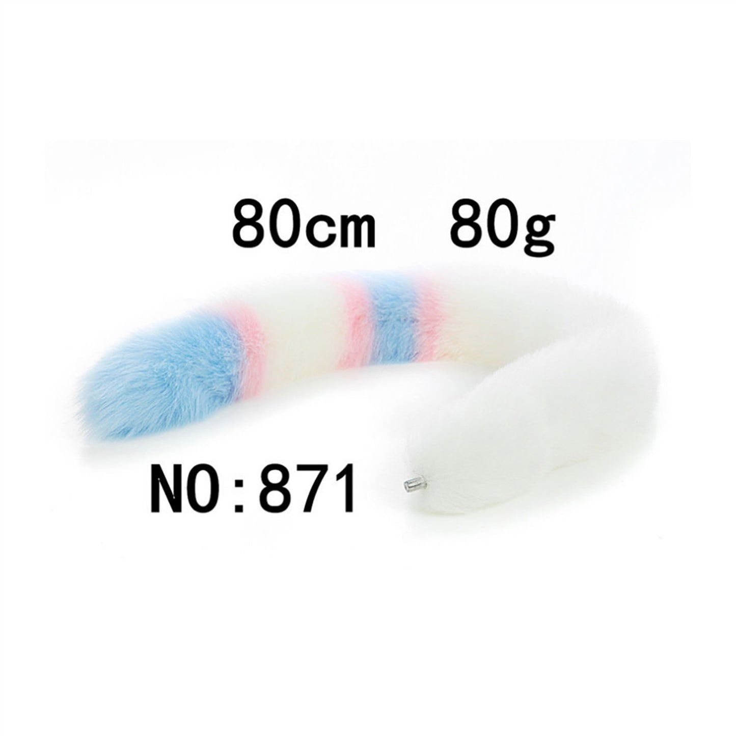 Removable Imitation Fox Tail Anal Plug For Couple