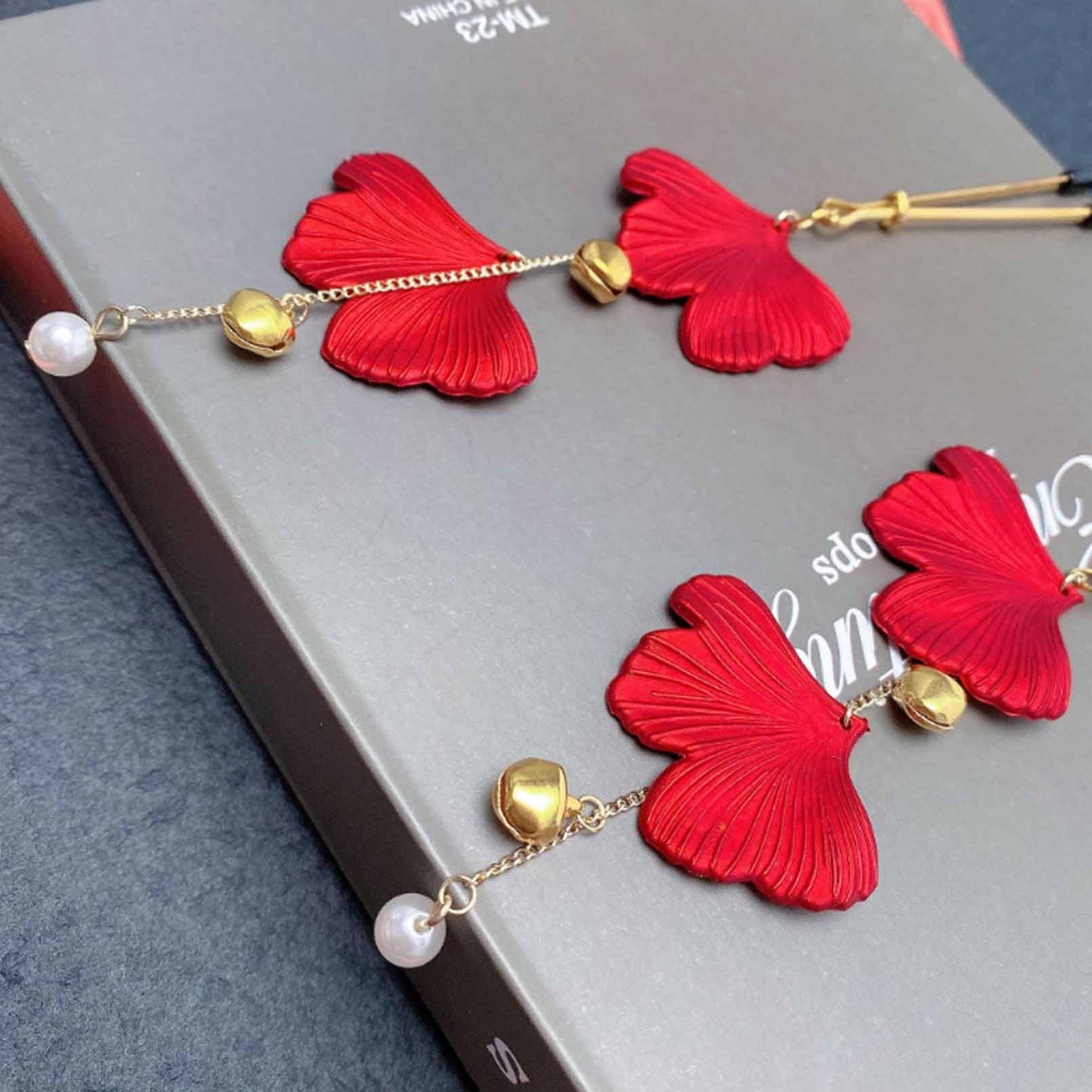 1 Pair Nipple Clamp Rings petal Non Pierced pearl