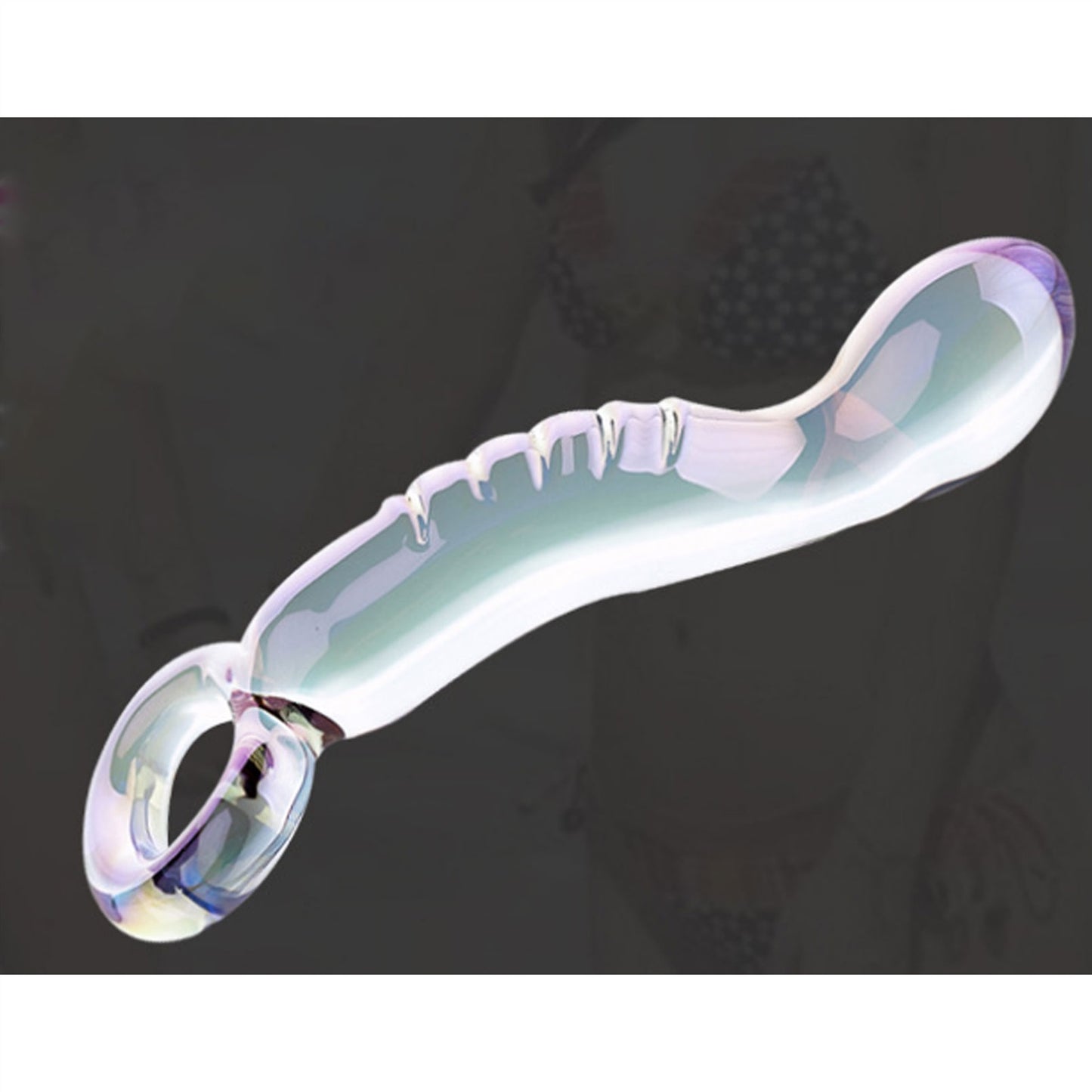 Crystal Glass Adult Toy Metal Anal Plug Ring For C