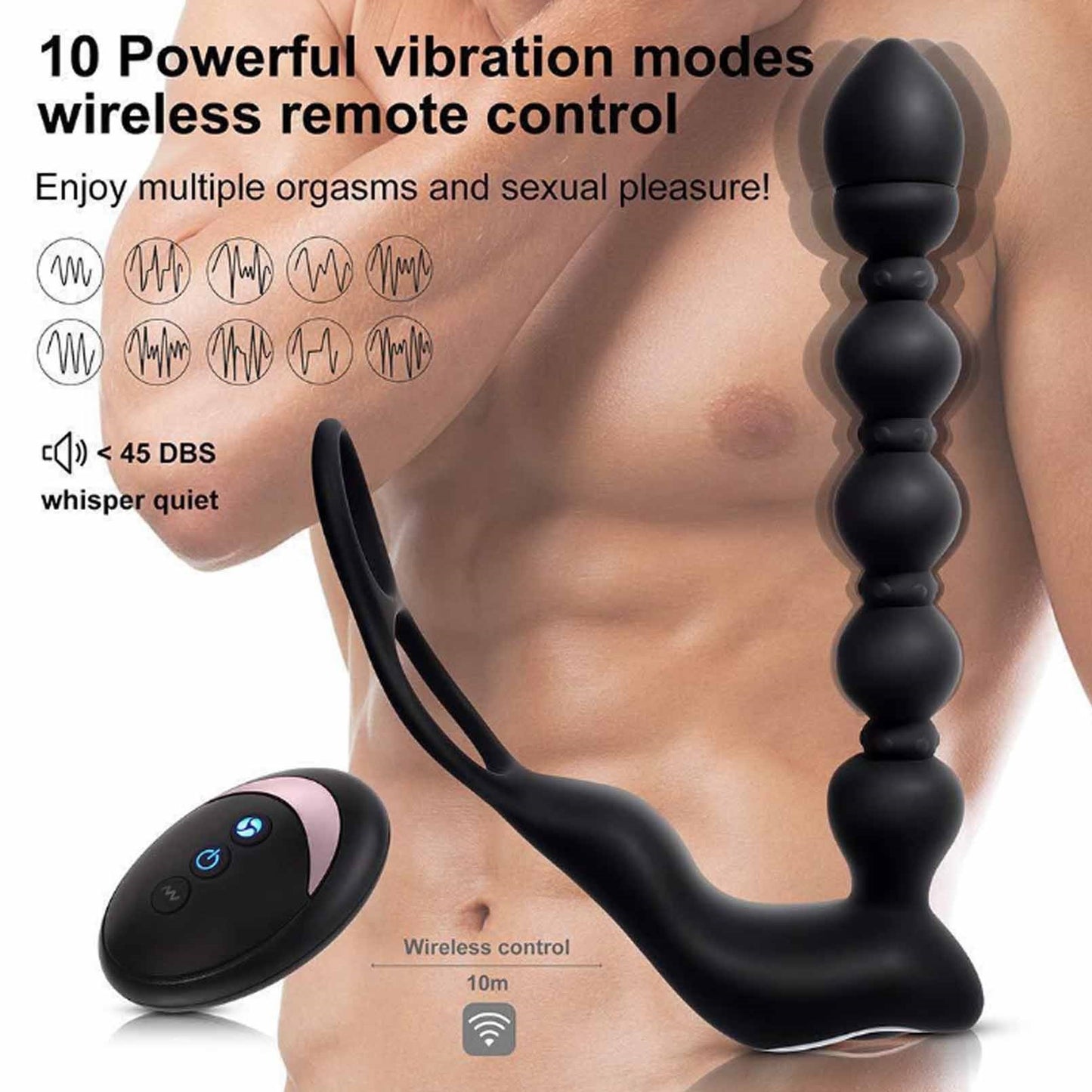 Sex Toys for Men Anal Plug Prostate Massager with