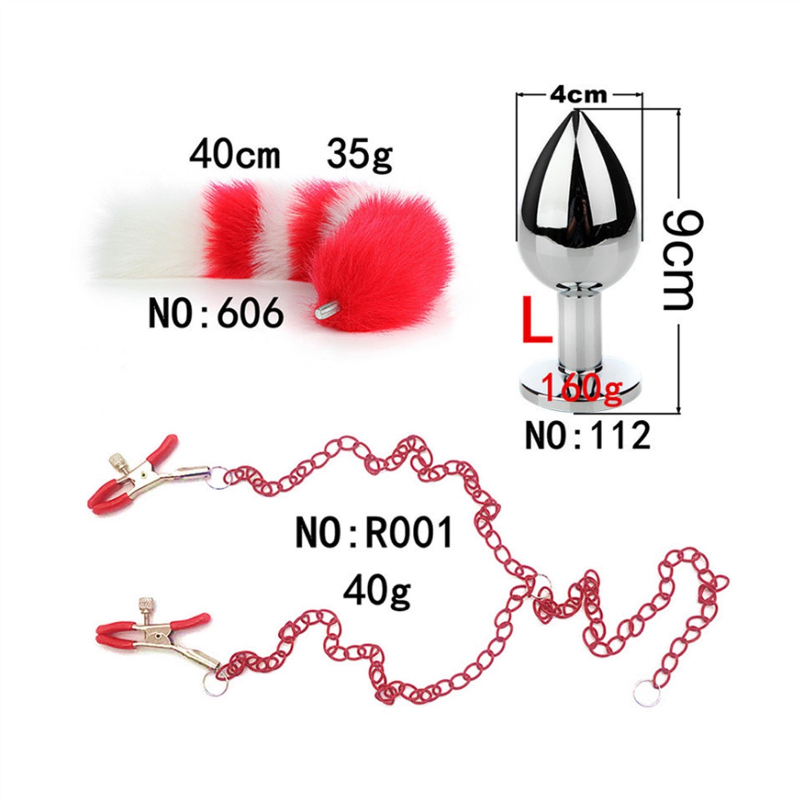 Long Chain Tail Metal Clamp Nipple Clamp Female Cl