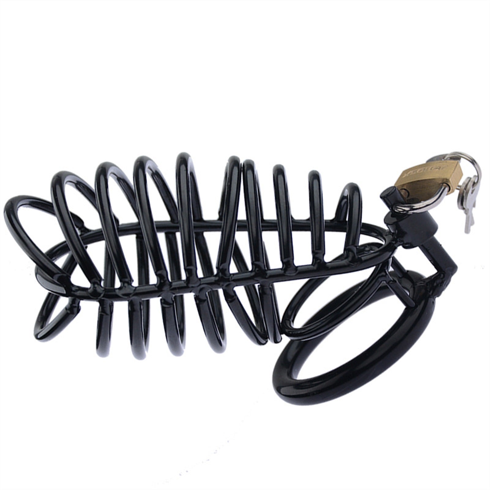 Male Bondage Chastity Cage Device, Stainless Steel