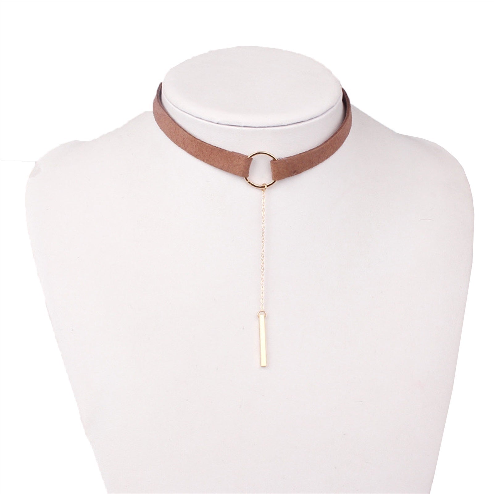 Fashion Velvet Collar Necklace With Chain Adjustab
