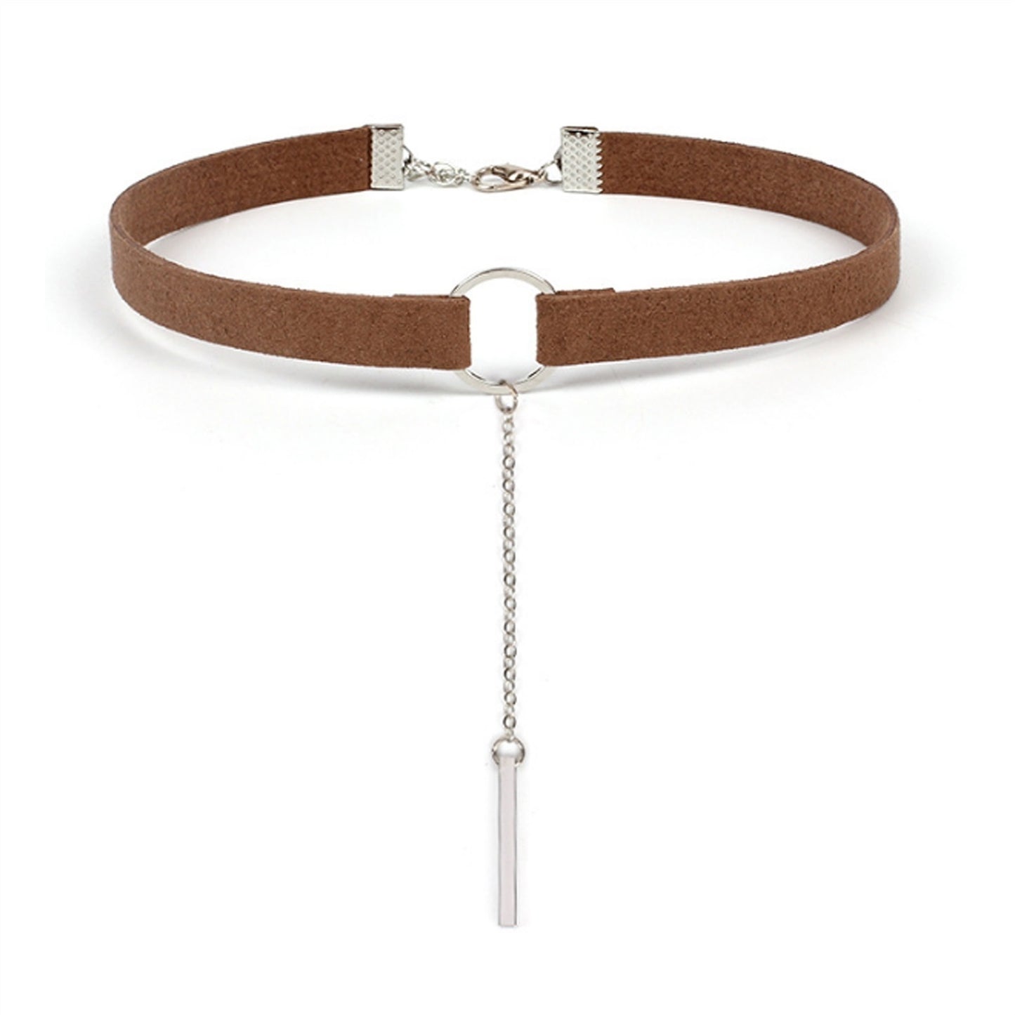 Fashion Velvet Collar Necklace With Chain Adjustab