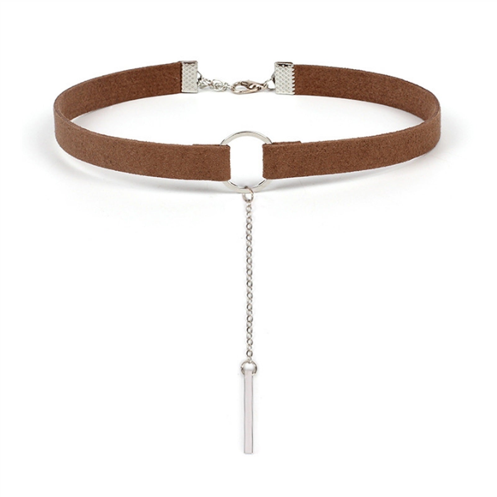 Fashion Velvet Collar Necklace With Chain Adjustab
