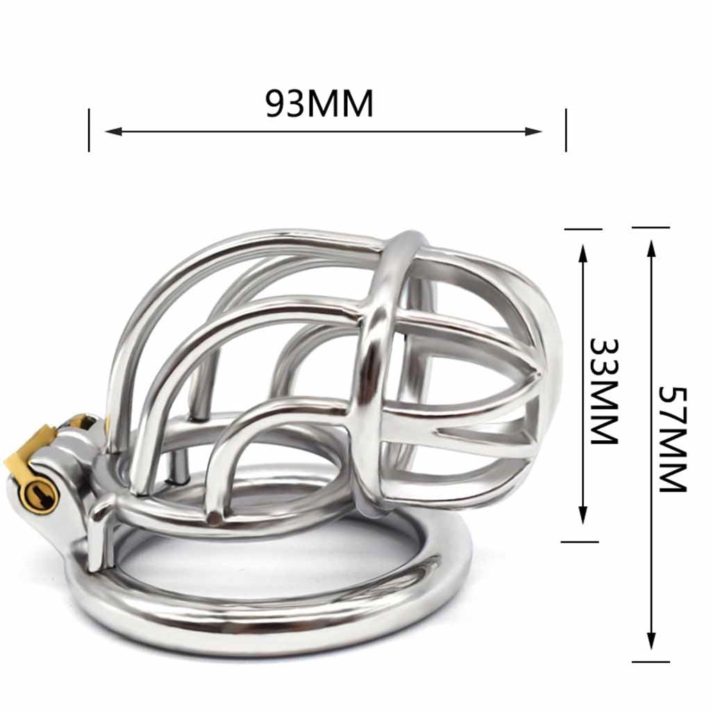 Male Cock Cage Chastity Device, Stainless Steel Sm