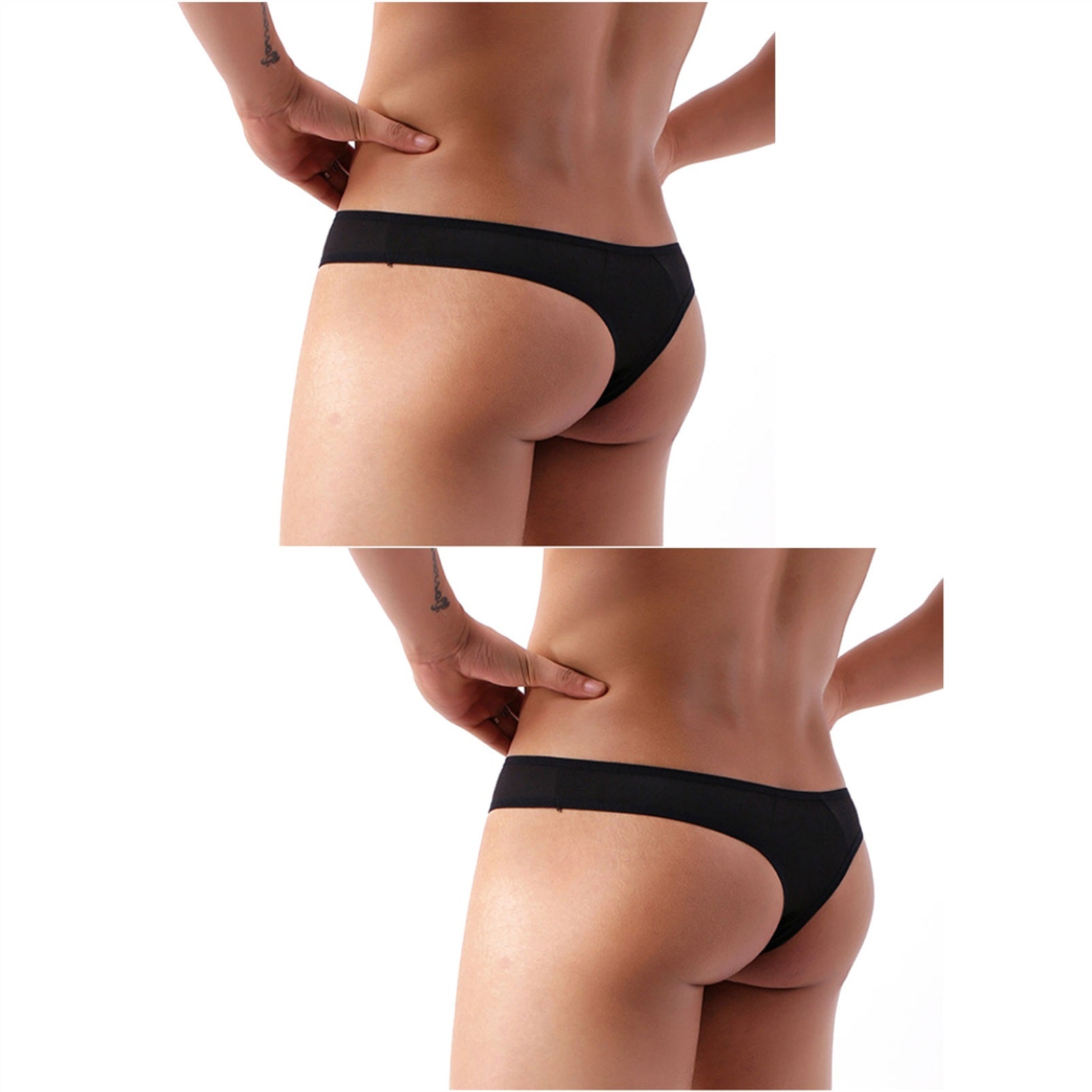 Men's Thong Mesh Ultra-thin Breathable Mesh Briefs