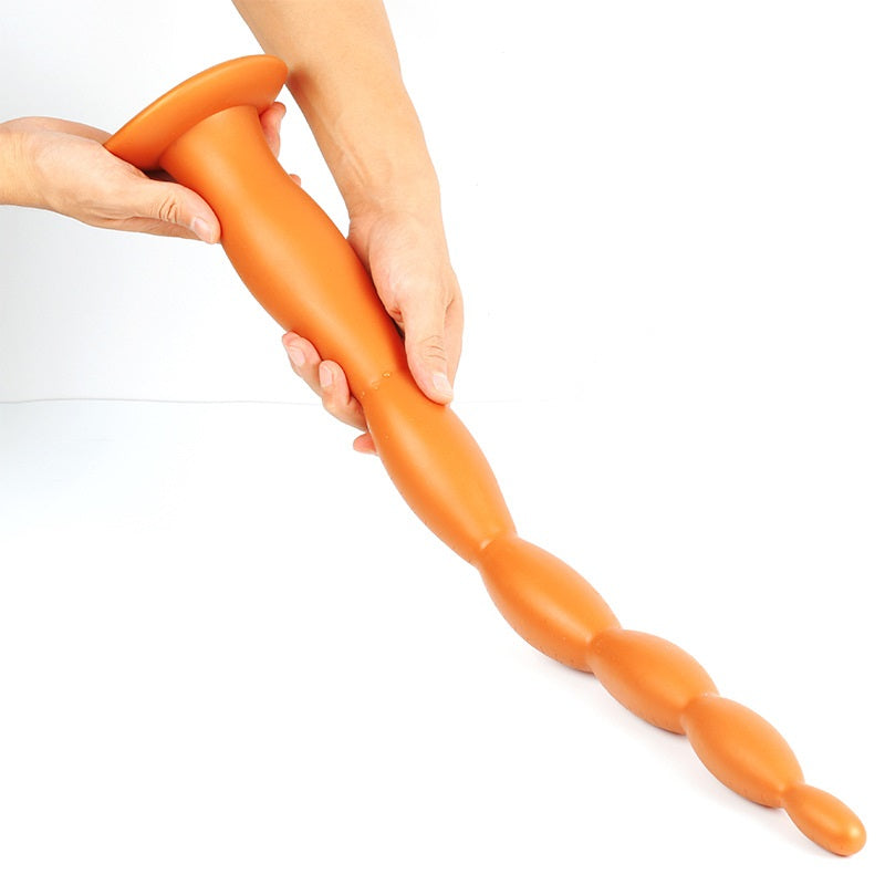 Super Long Anal Plug Dildo, Flexible Liquid Silico