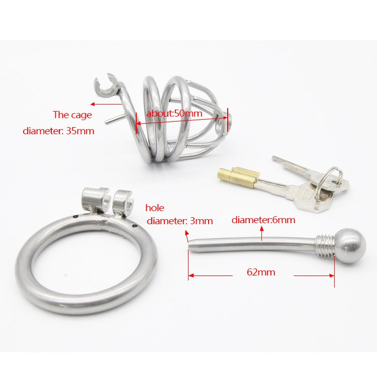 Cock Cage Lightweight Male Chastity Device Locked 