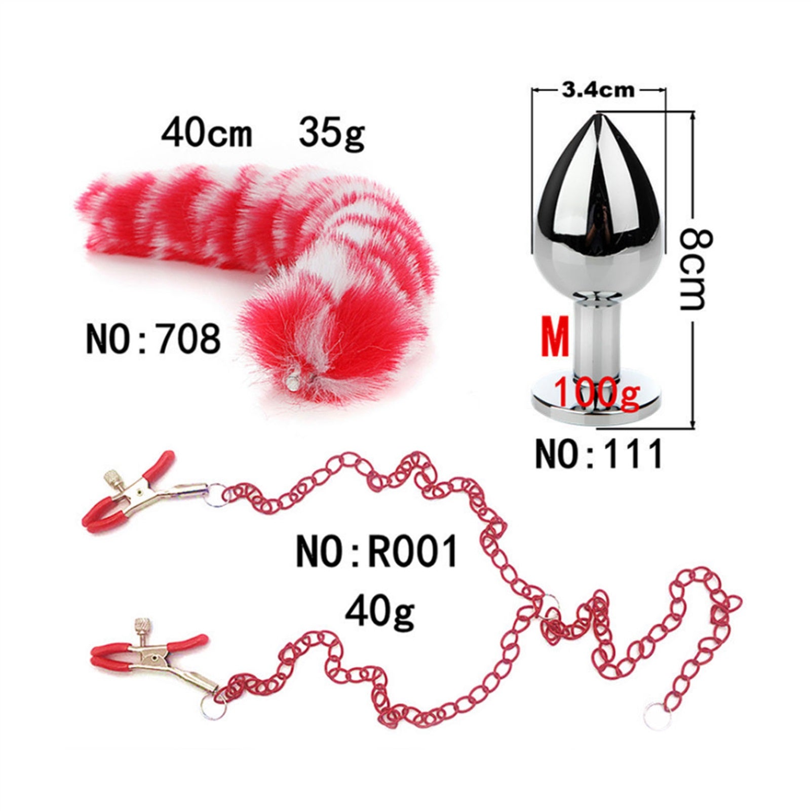 Long Chain Tail Metal Clamp Nipple Clamp Female Cl