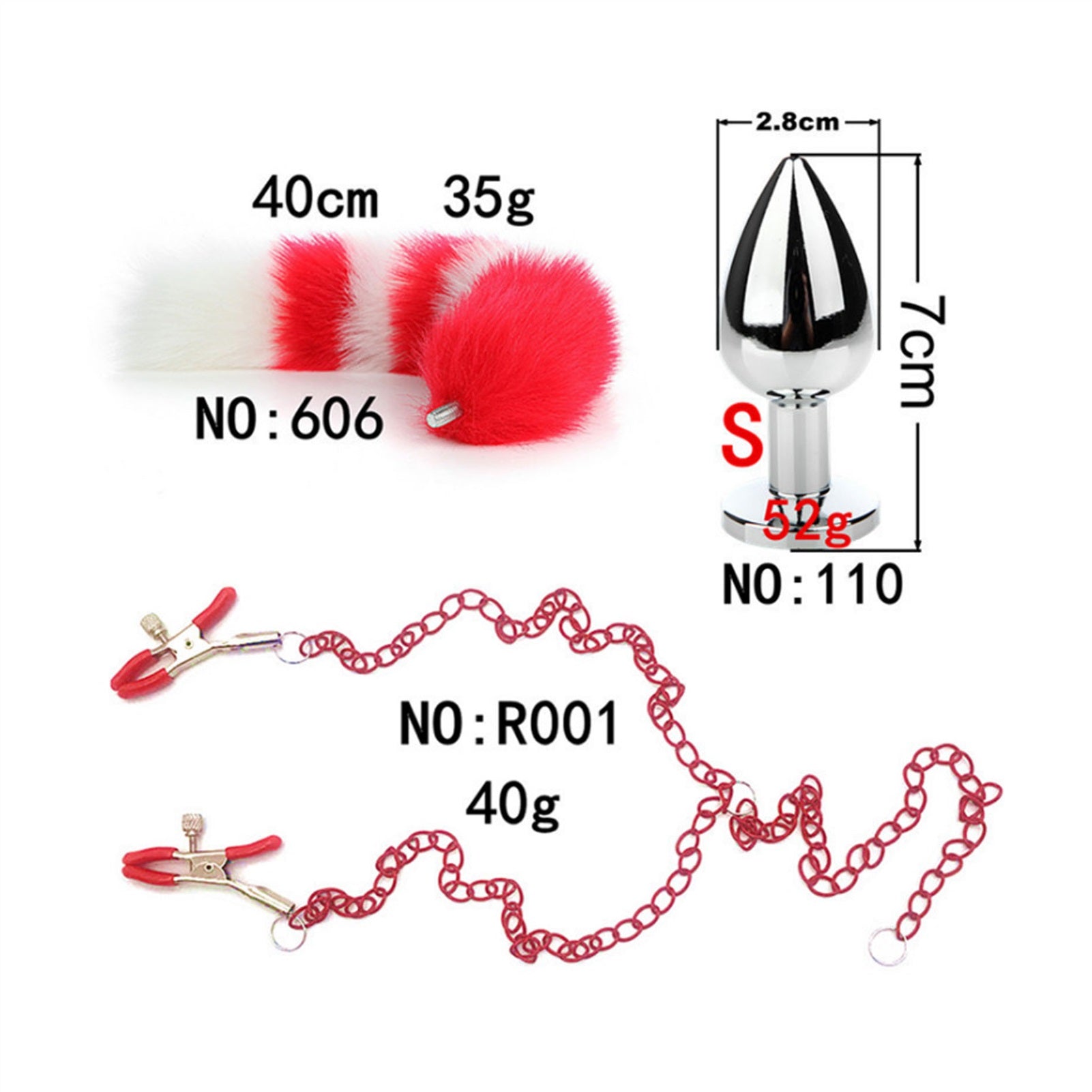 Long Chain Tail Metal Clamp Nipple Clamp Female Cl