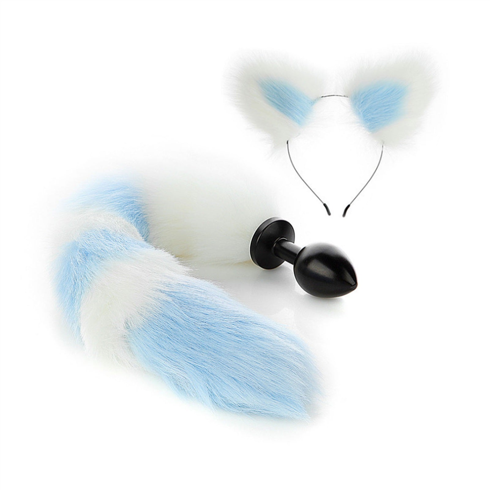 Faux Fox Tail Anal Plug Ear Hairpin Set Cosplay Ad