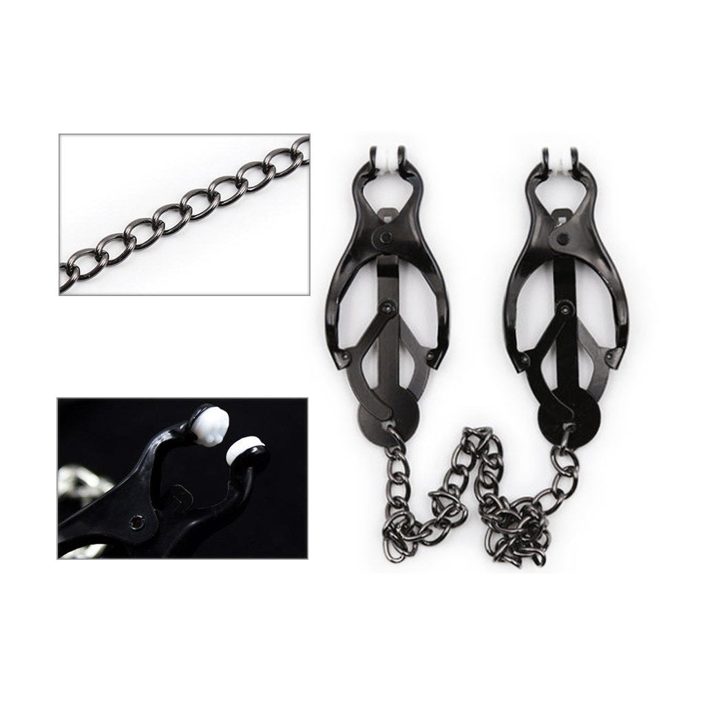 Unisex Butterfly Clip Stainless Steel Nipple Clamp
