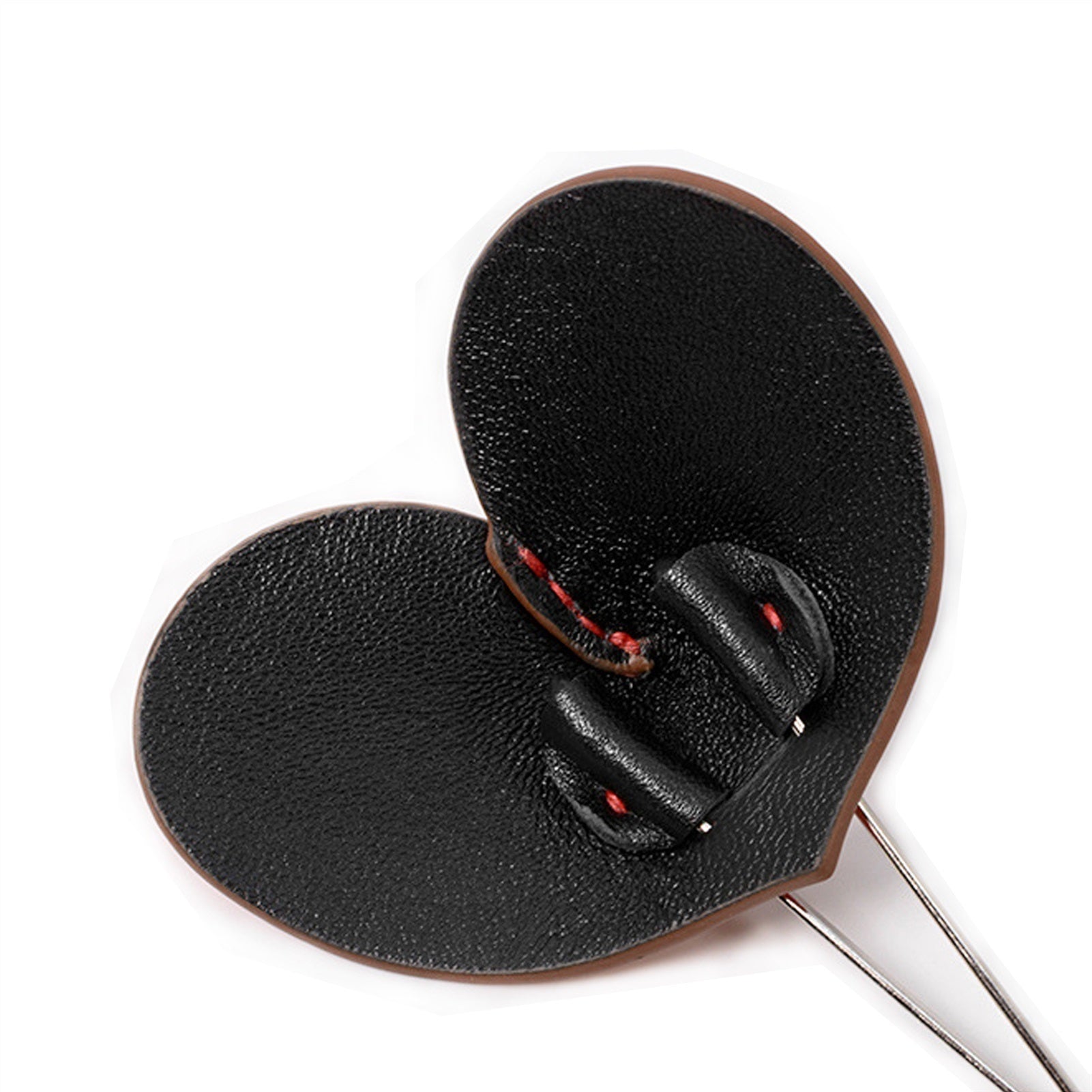 PU Leather Heart Metal Clip Nipple Clamps For Wome