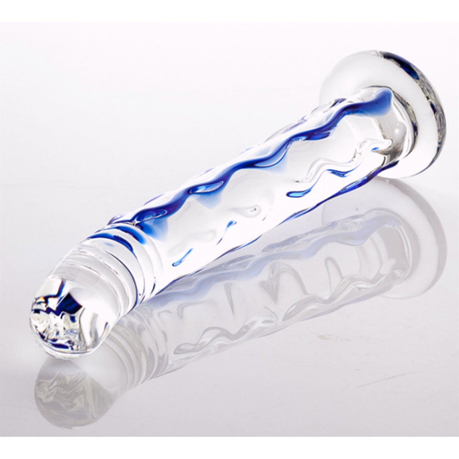 Crystal Glass Adult Toy Metal Anal Plug Ring For C