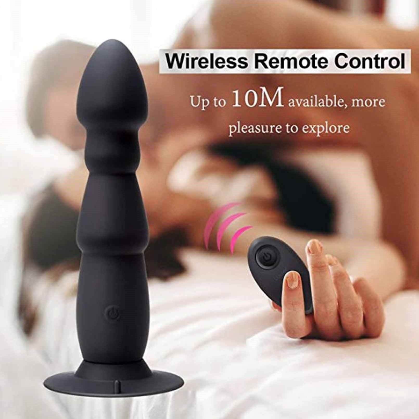 Wave-Motion Vibrating Prostate Massager Remote Con