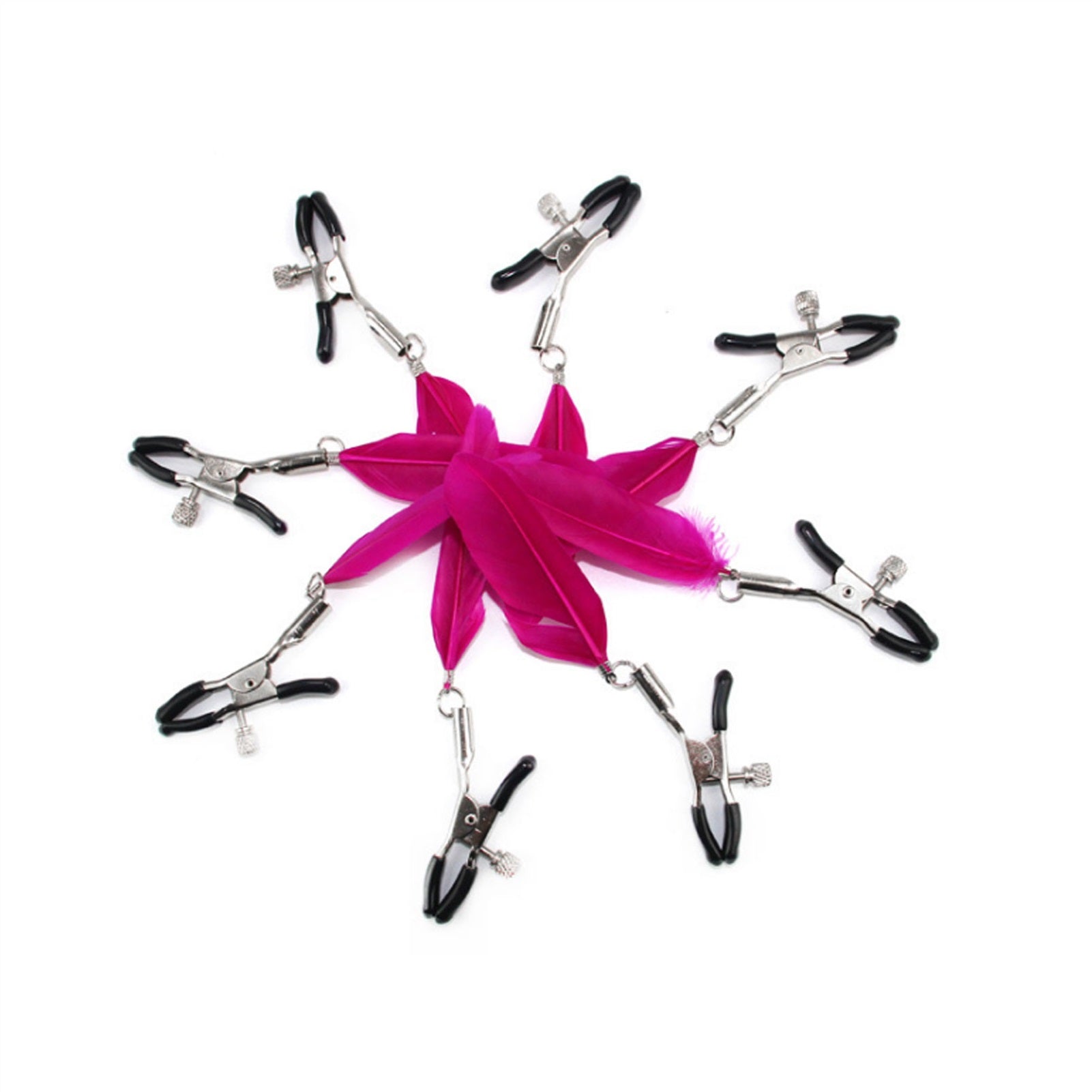 Feather Metal Mimi Clip Nipple Clamps With Black B