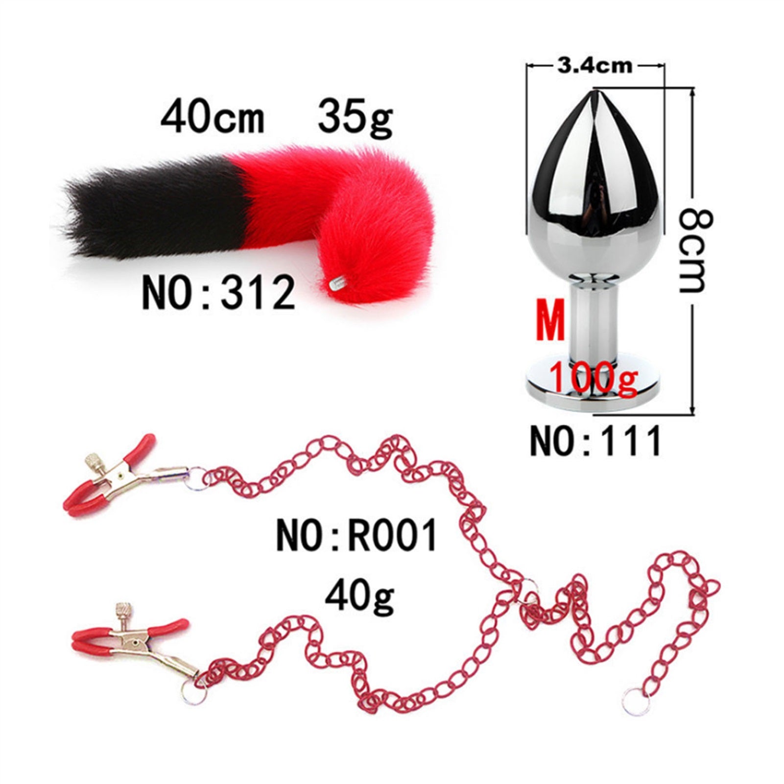 Long Chain Tail Metal Clamp Nipple Clamp Female Cl