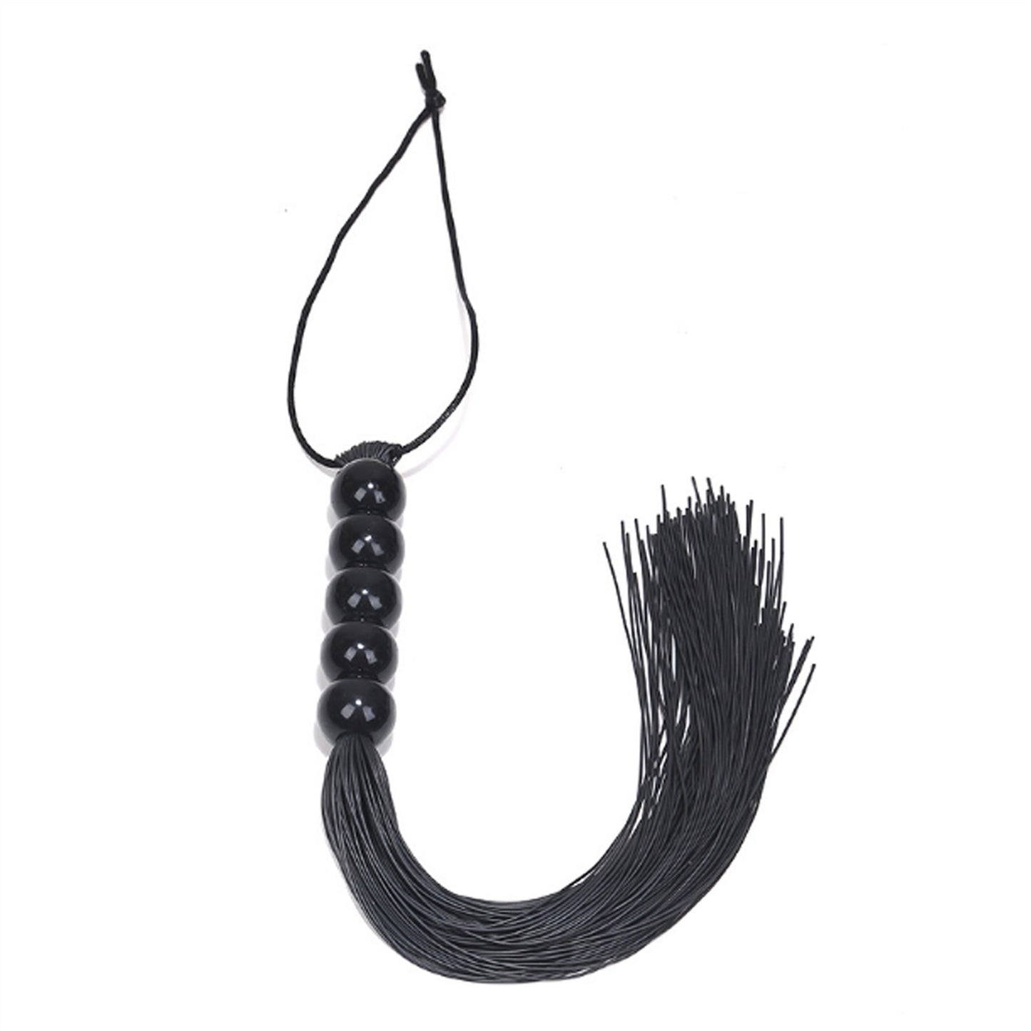 6 Beads Silicone Elastic Wires Tassels Horse Whip 