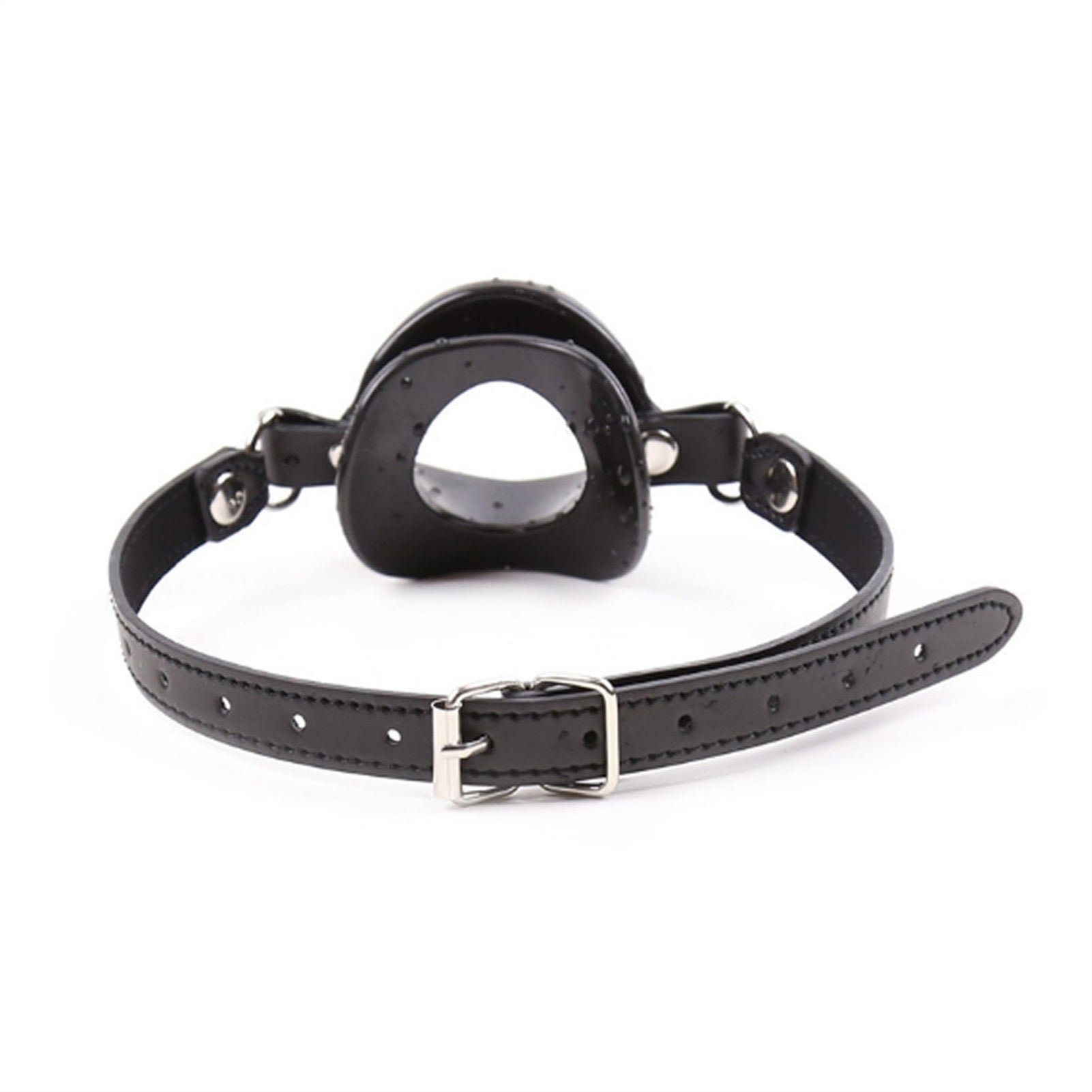 Couple's Silicone Mouth Ball Sexy Oral Leather Lip
