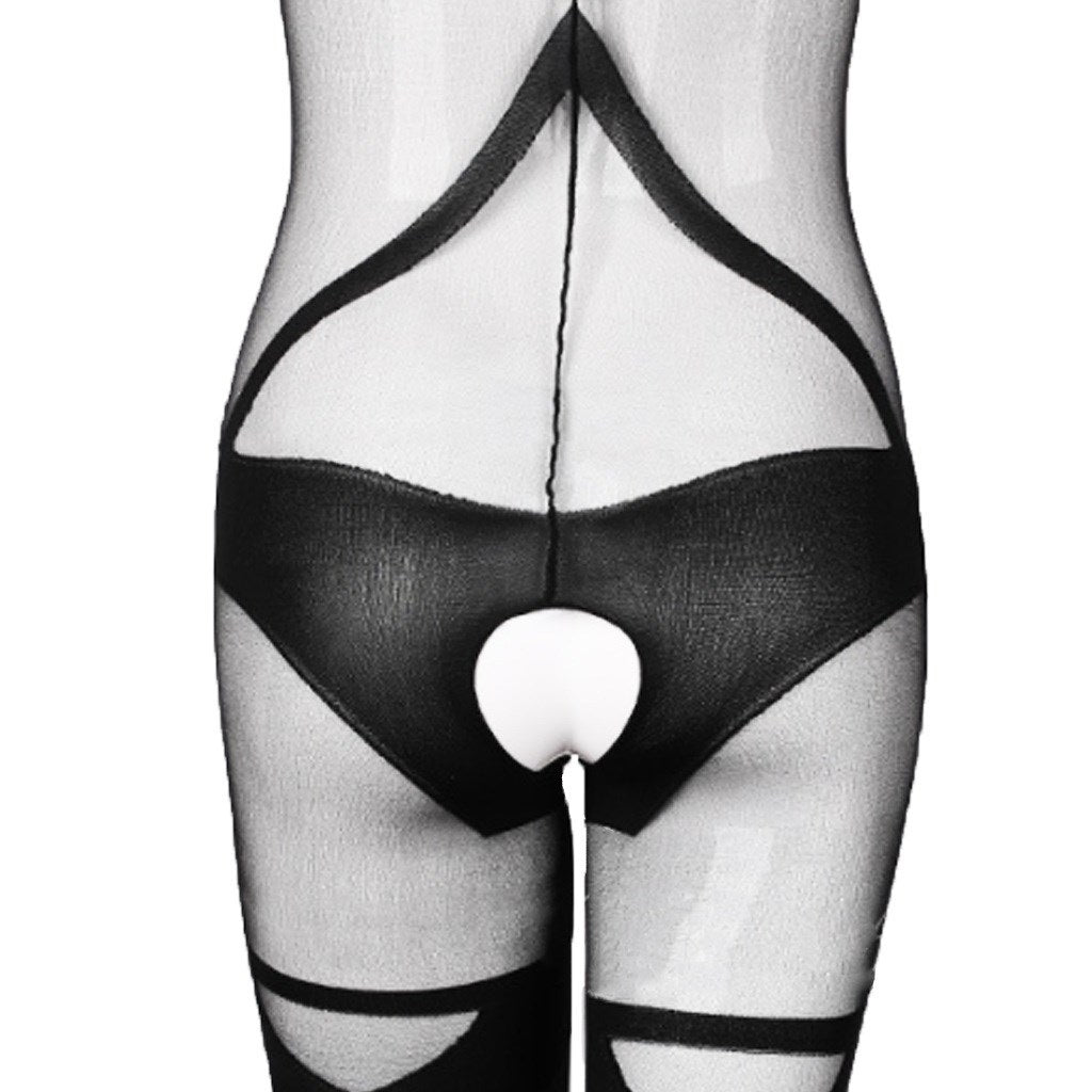 Sexy V Neck Nightwear Lingerie for Women Mesh Fish
