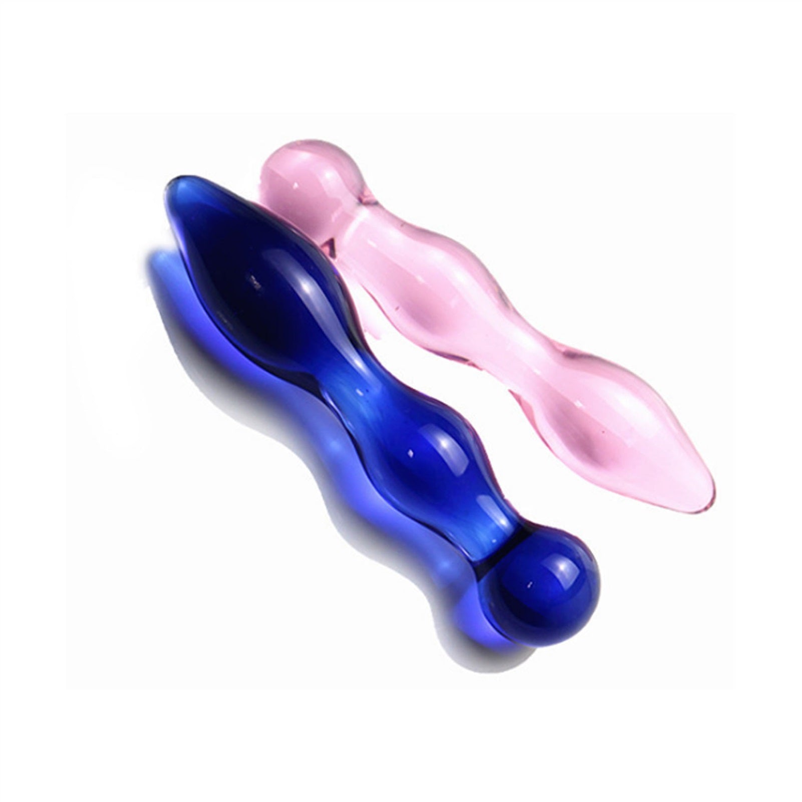 Crystal Glass Adult Toy Metal Anal Plug Ring For C