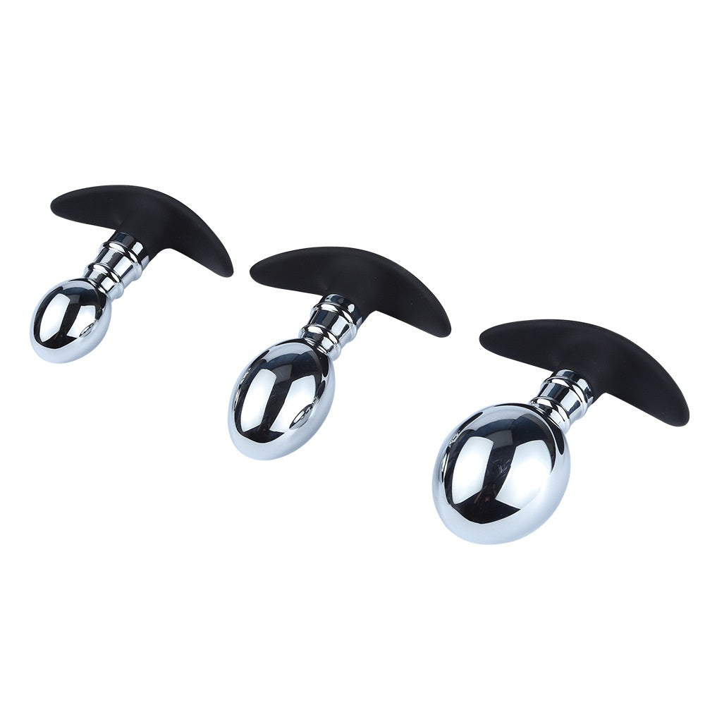 Anal Plug Trainer Kit, 6 PCS Metal Butt Anal Plugs