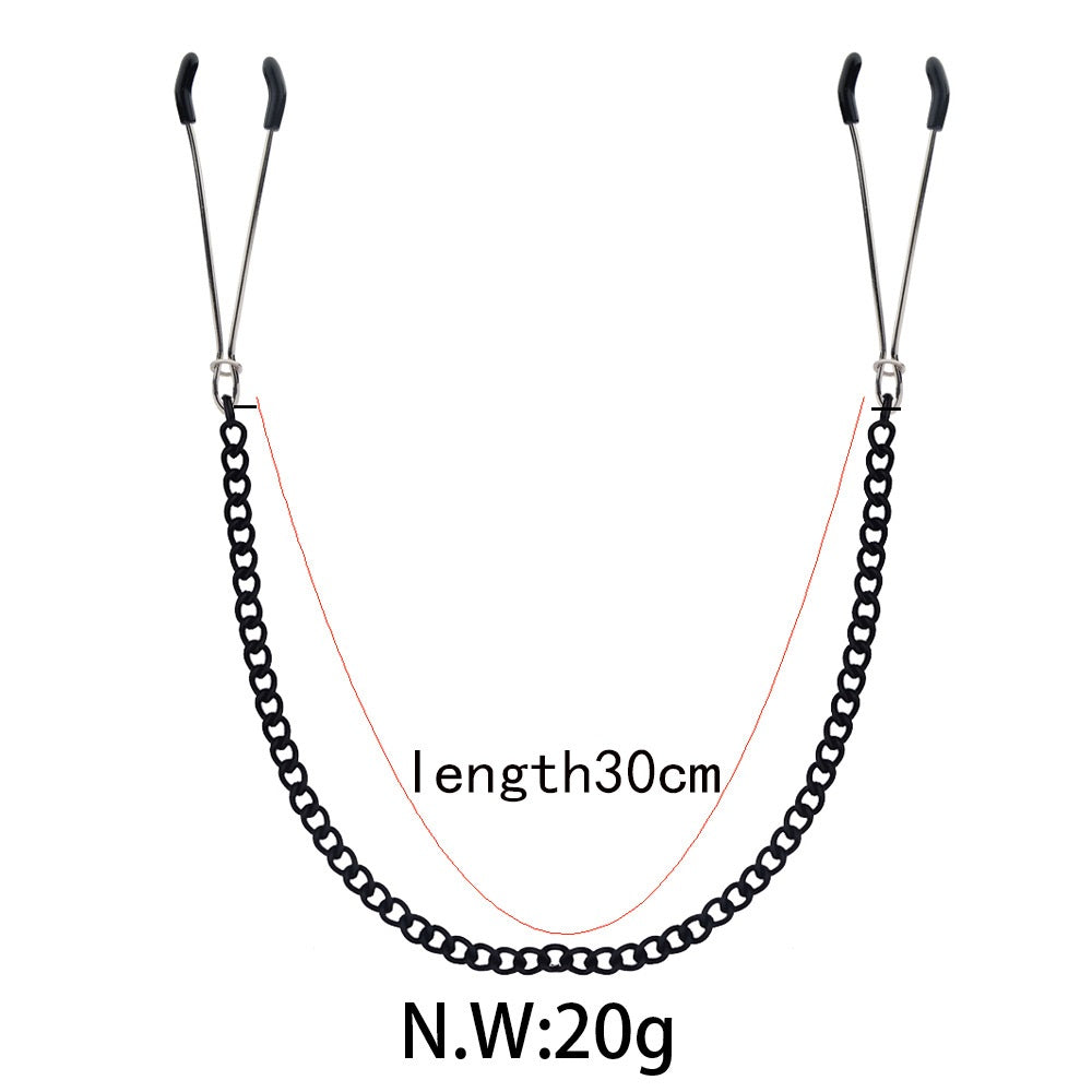 Women Punk Goth Nipple Clamps Alloy Silicone Noose