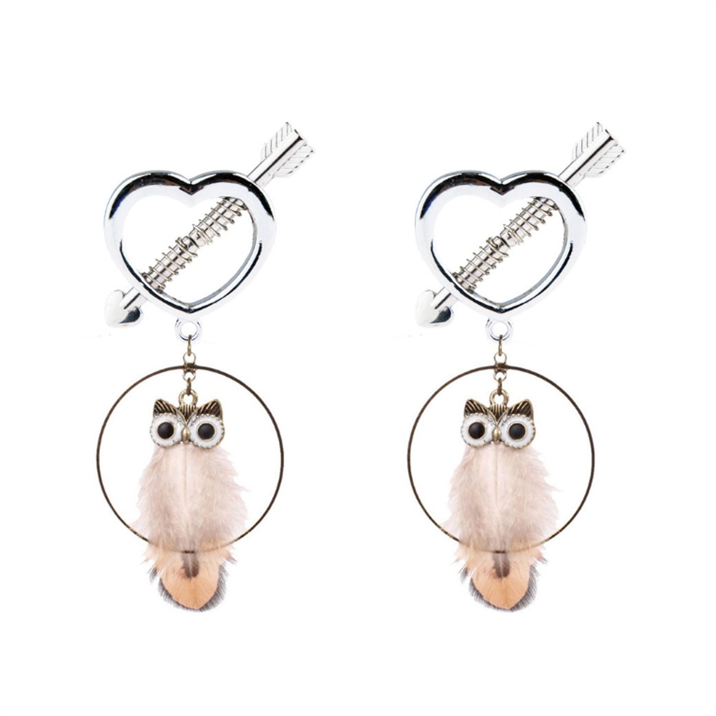 Owl Metal Tassels Pendant Nipple Clamps Clit Clamp