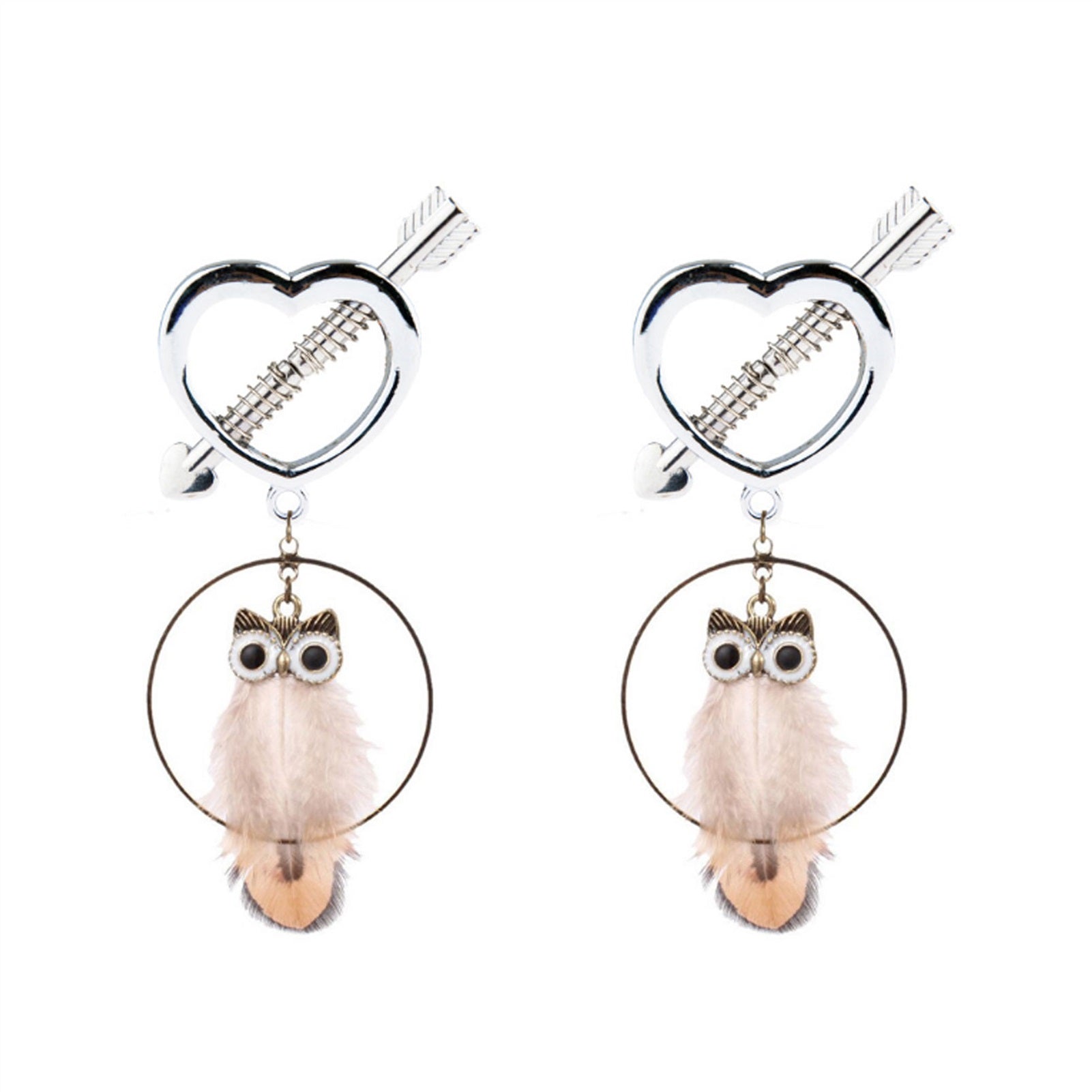 Owl Metal Tassels Pendant Nipple Clamps Clit Clamp