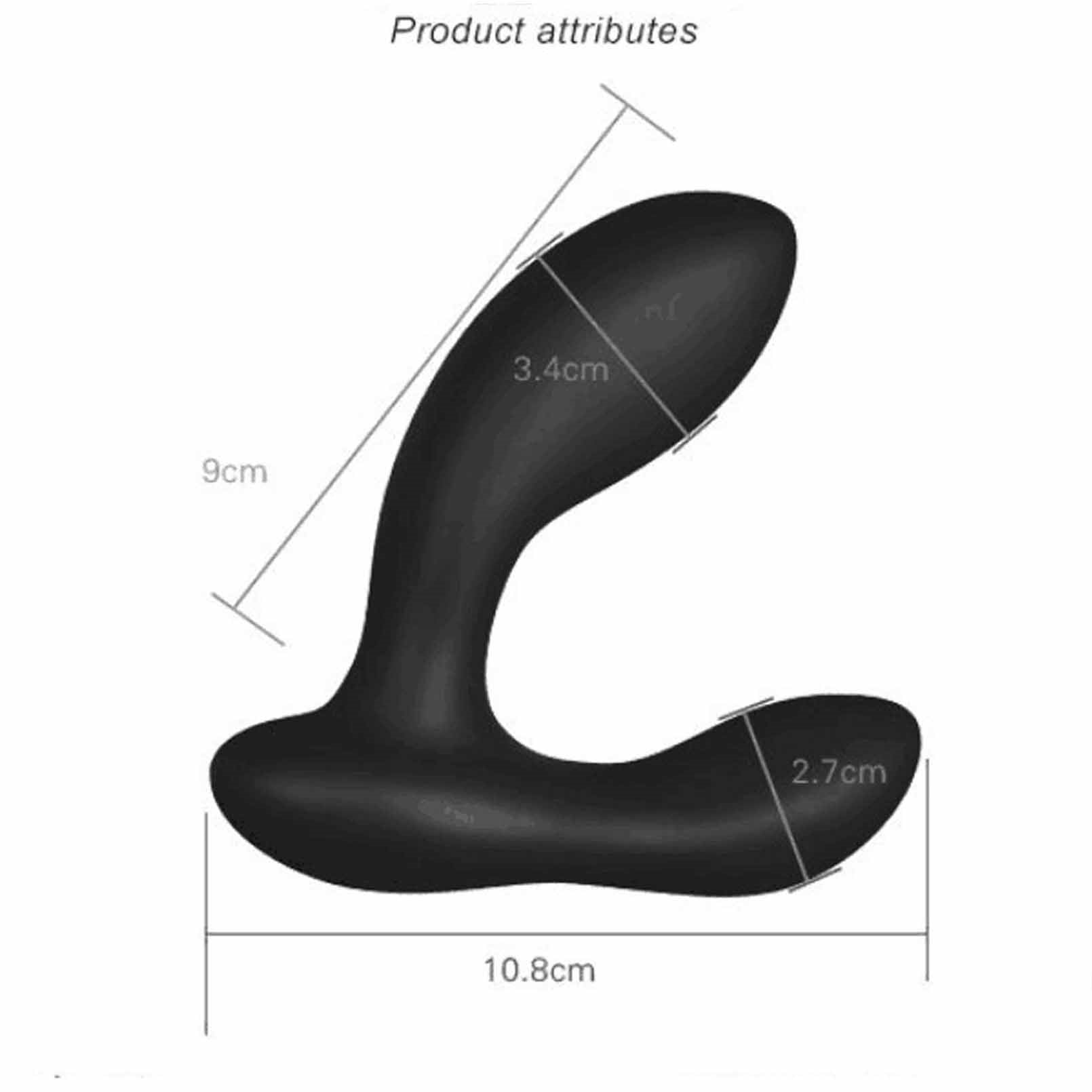 Pulsating Butt Plug Thrusting Anal Plug Vibrator w