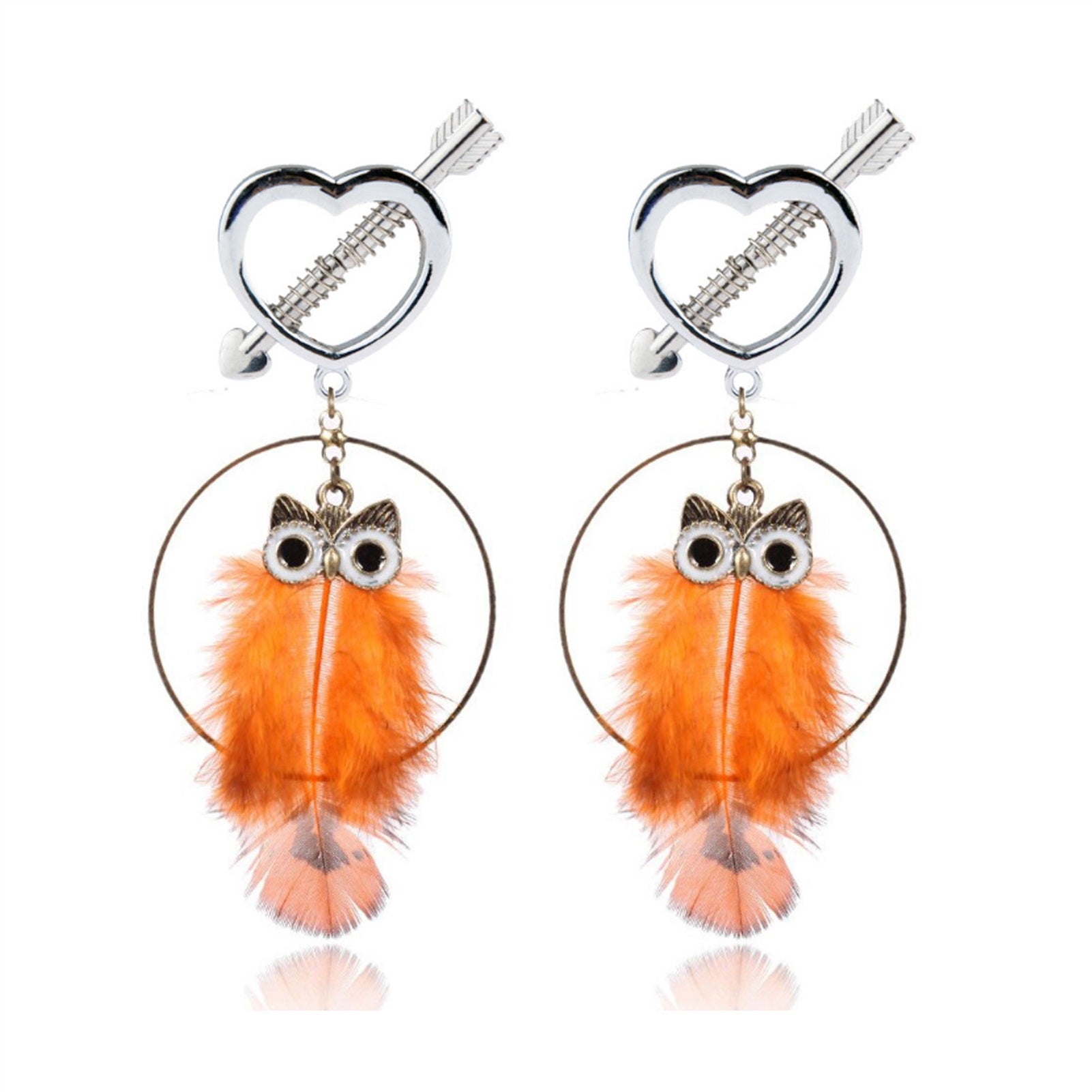 Owl Metal Tassels Pendant Nipple Clamps Clit Clamp