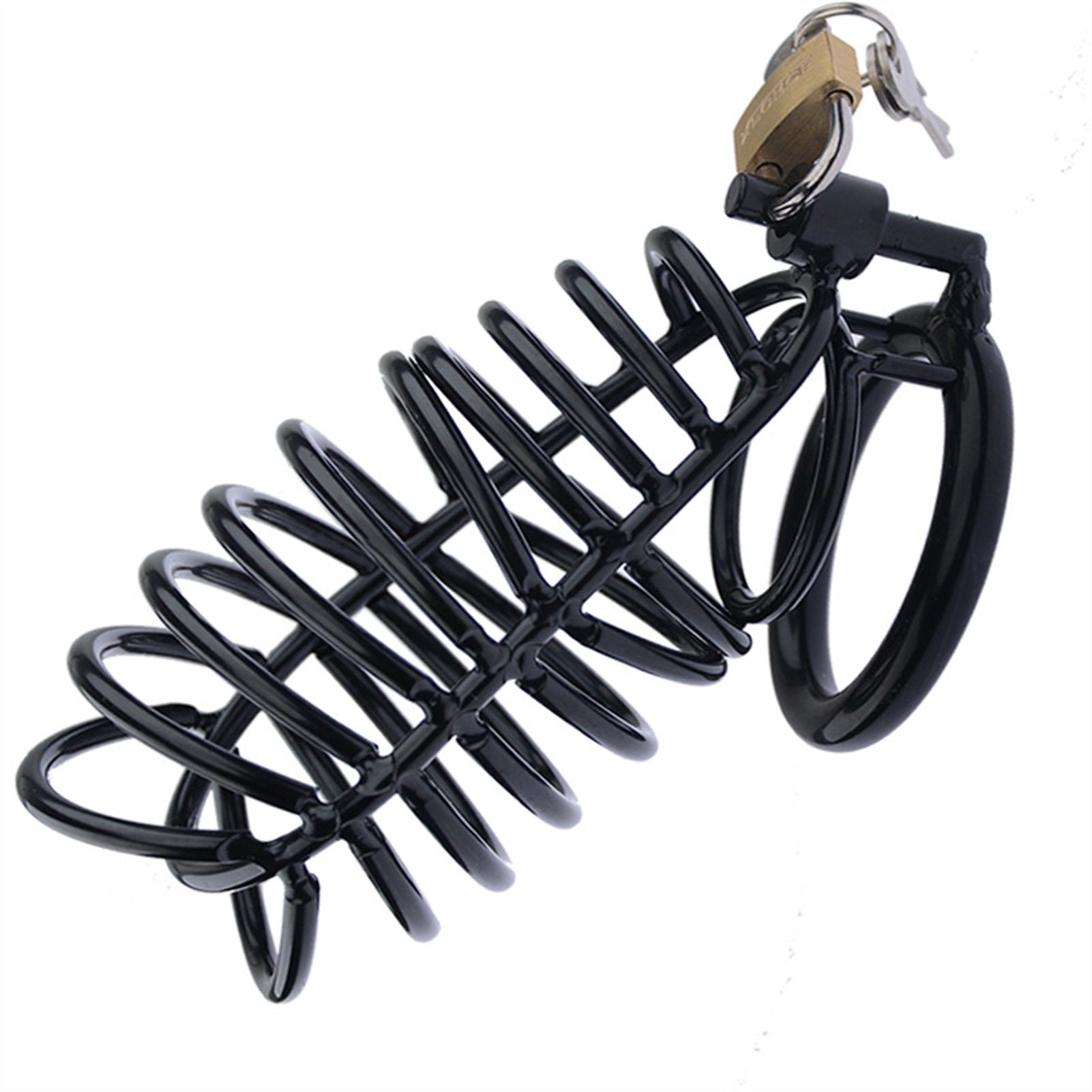 Male Bondage Chastity Cage Device, Stainless Steel