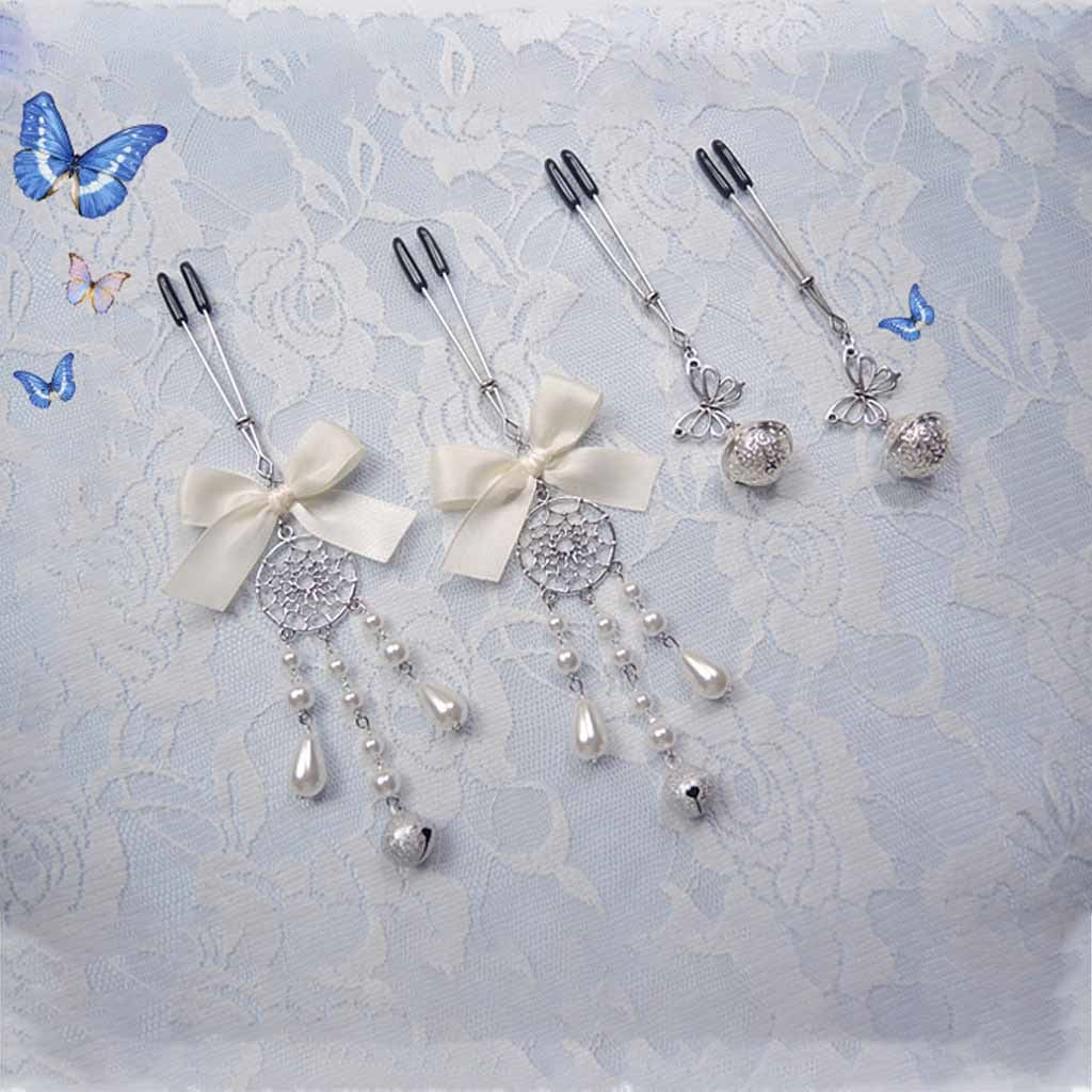 Breast Nipple Clamps Adjustable Flower Nipple Clip