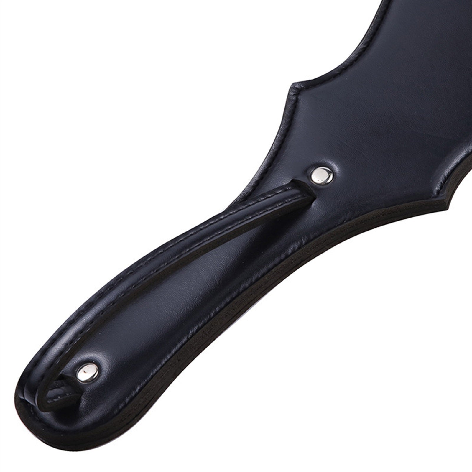 Black Oval PU Leather To Pat for Couples Hand Rack