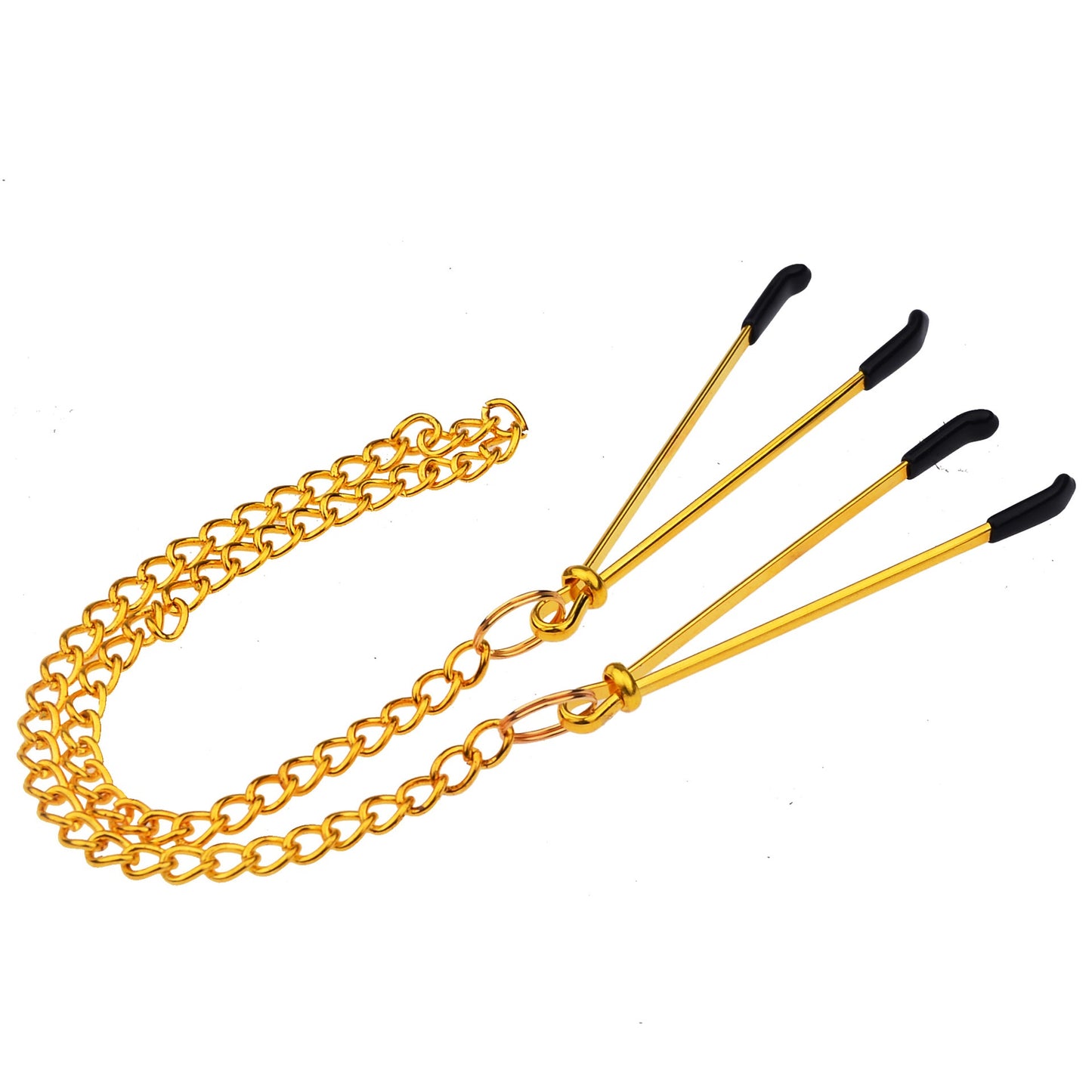 Women Punk Goth Nipple Clamps Alloy Silicone Noose