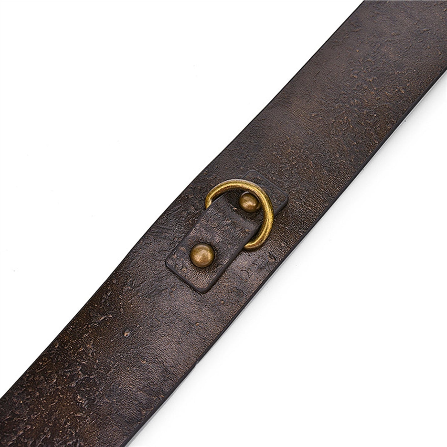 Bronze Leather Collar Necklace Adjustable Size Buc