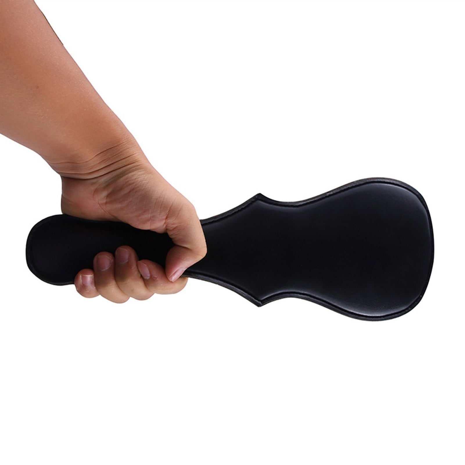 Black Oval PU Leather To Pat for Couples Hand Rack