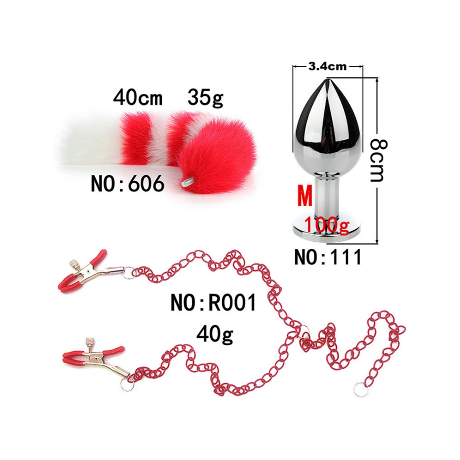 Long Chain Tail Metal Clamp Nipple Clamp Female Cl