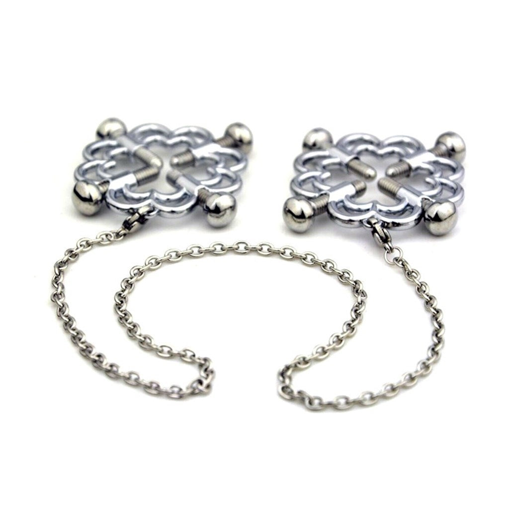 Flower Shape Four Screw Nails Circular Clip Nipple