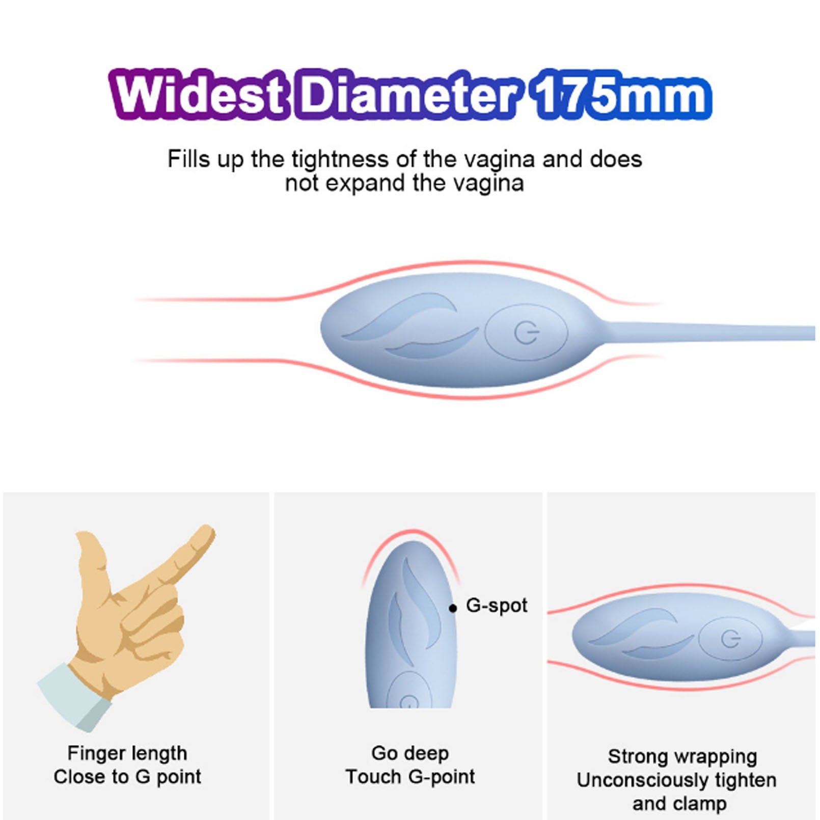 USB charging wireless remote control oval vibratio