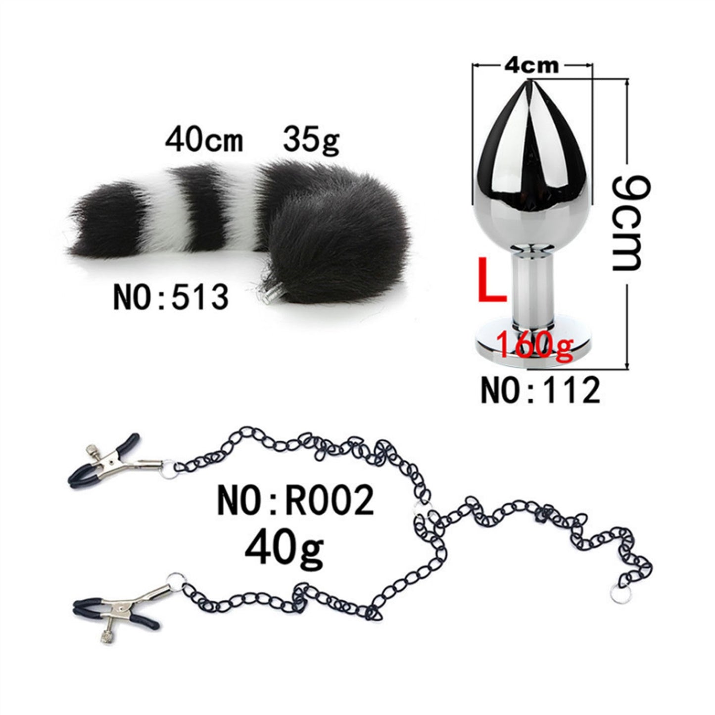 Long Chain Tail Metal Clamp Nipple Clamp Female Cl