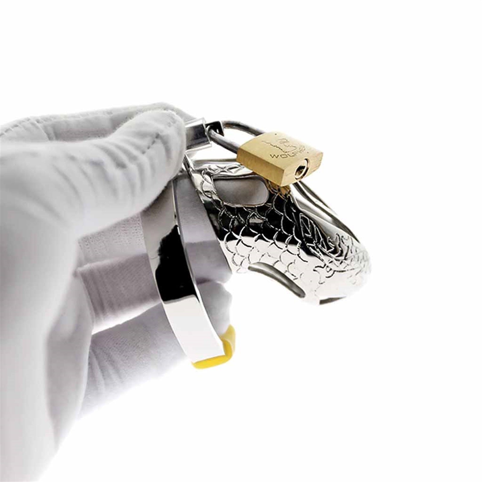 Chastity Lock Large Clean Metal Device for Men Cha