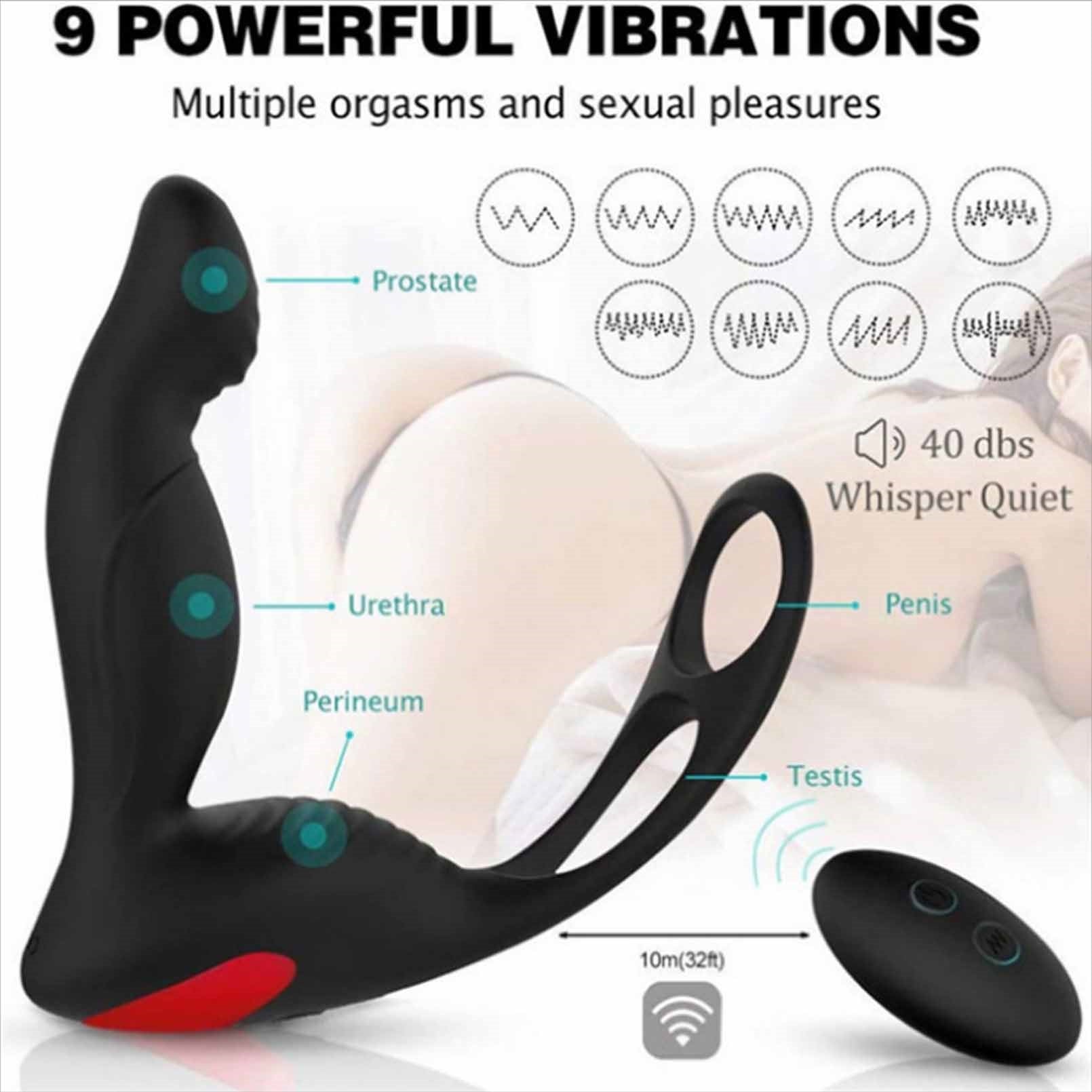 Male and Female Remote Control Prostate Massager, 