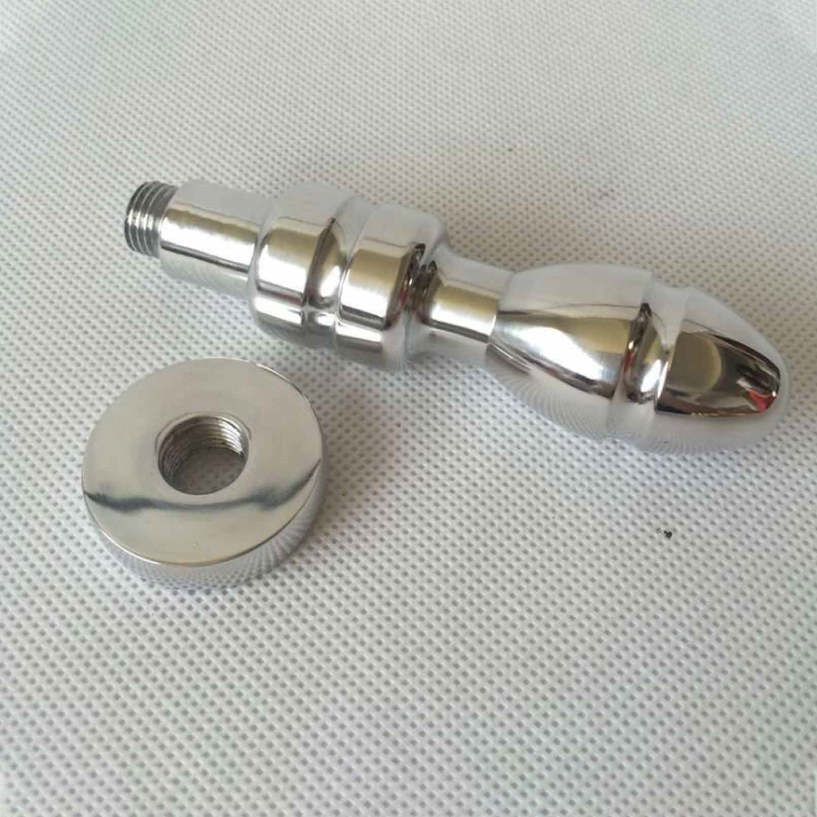 Heavy Anus Beads Lock Stainl Steel Anal Plug with 