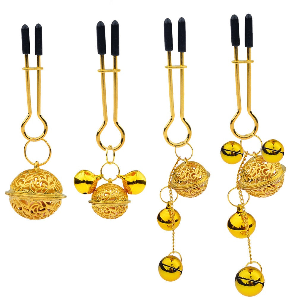 4 Pairs Nipple Clamps Non Piercing Metal Nipple Cl